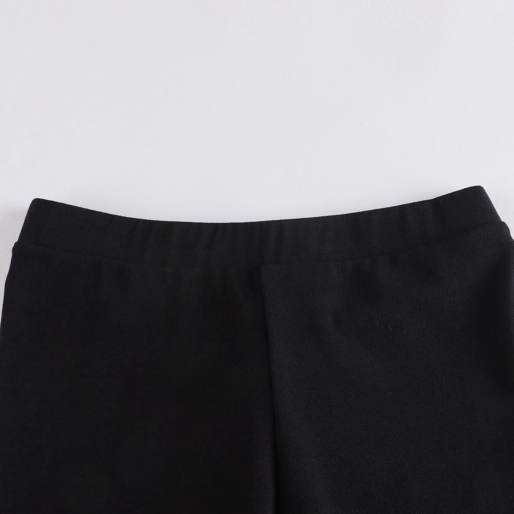 Baby Boys & Girls Black Cotton Trousers