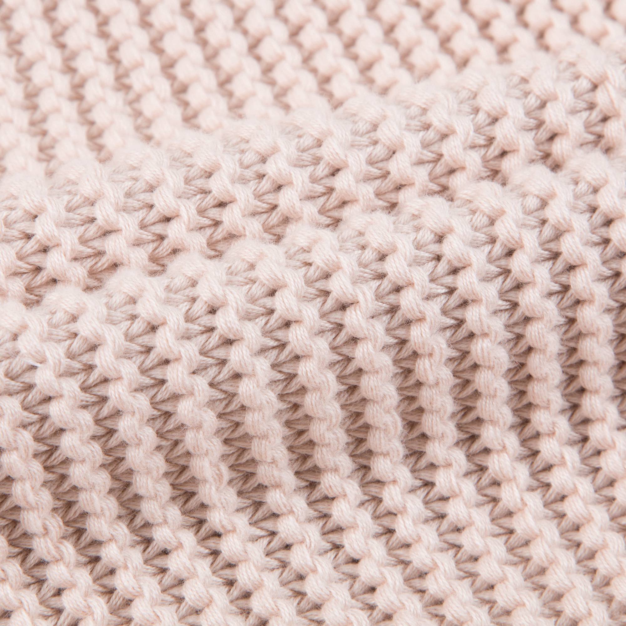Girls Pink "Knitted Cotton" Knitted Cape