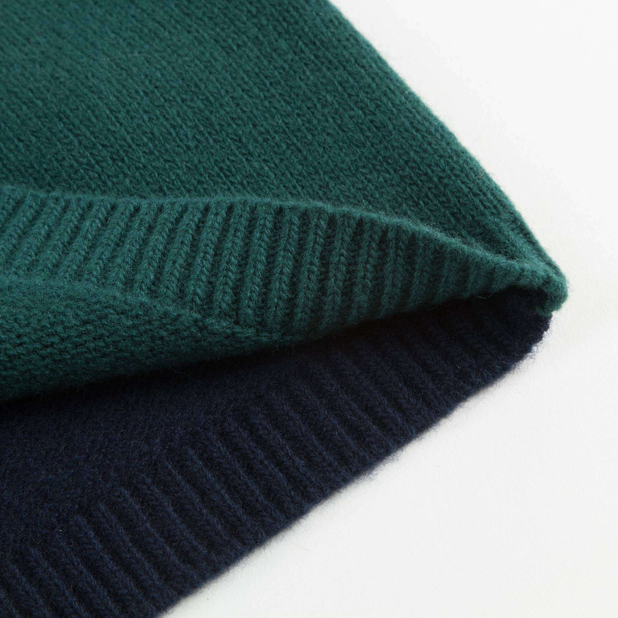 Boys Black & Green Wool Sweater