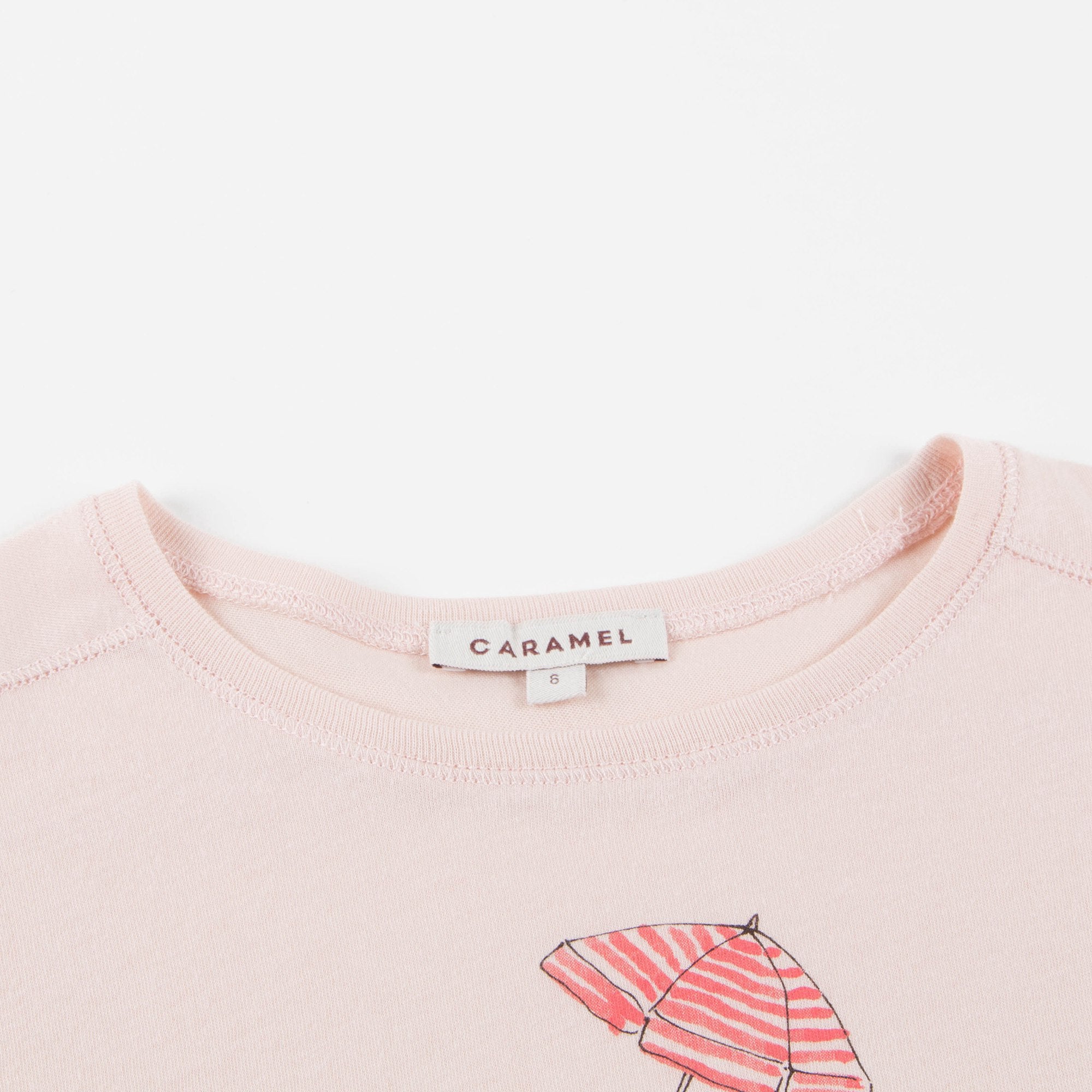 Girls Blush Pink Cotton Jersey T-shirt