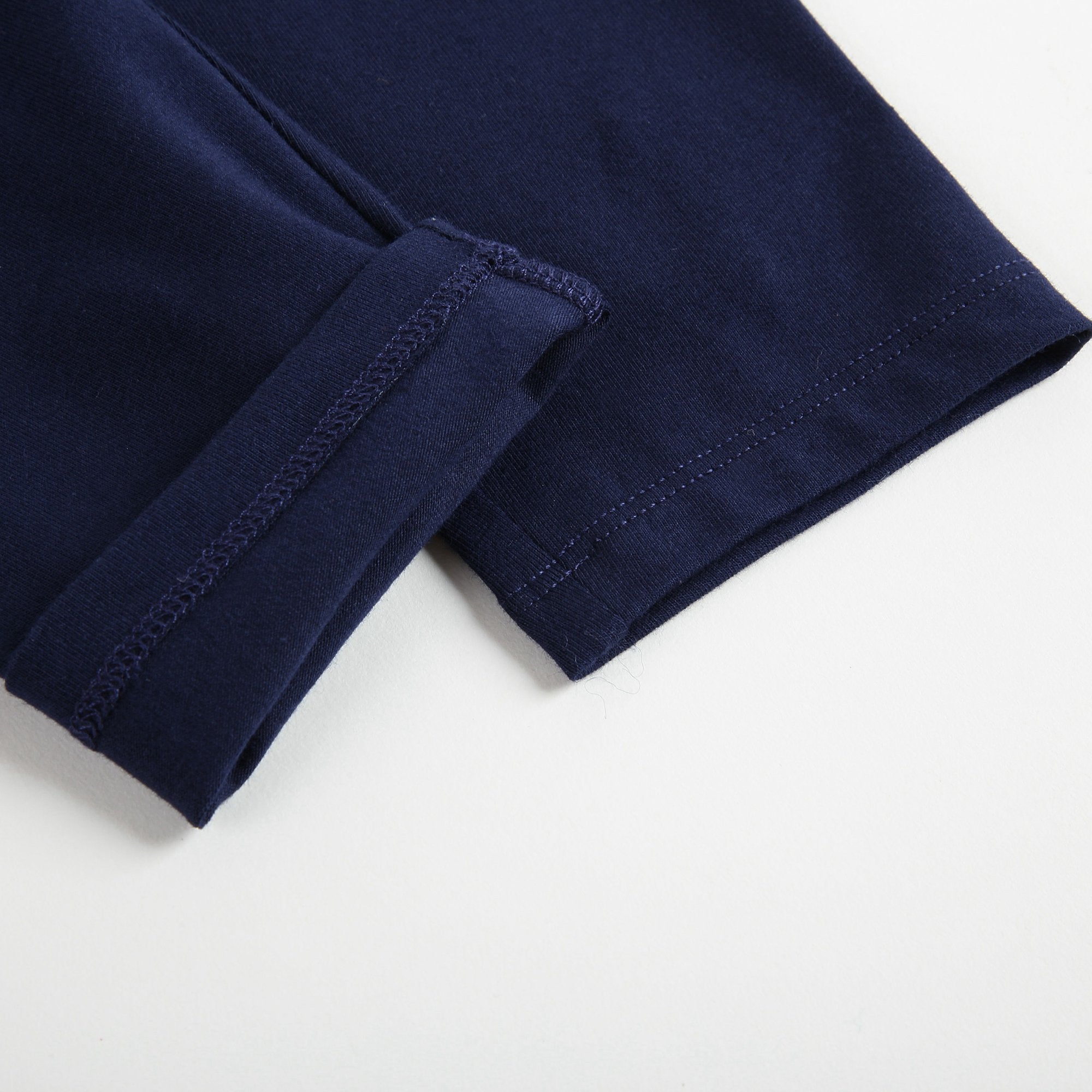 Baby Girls Navy Cotton Leggings