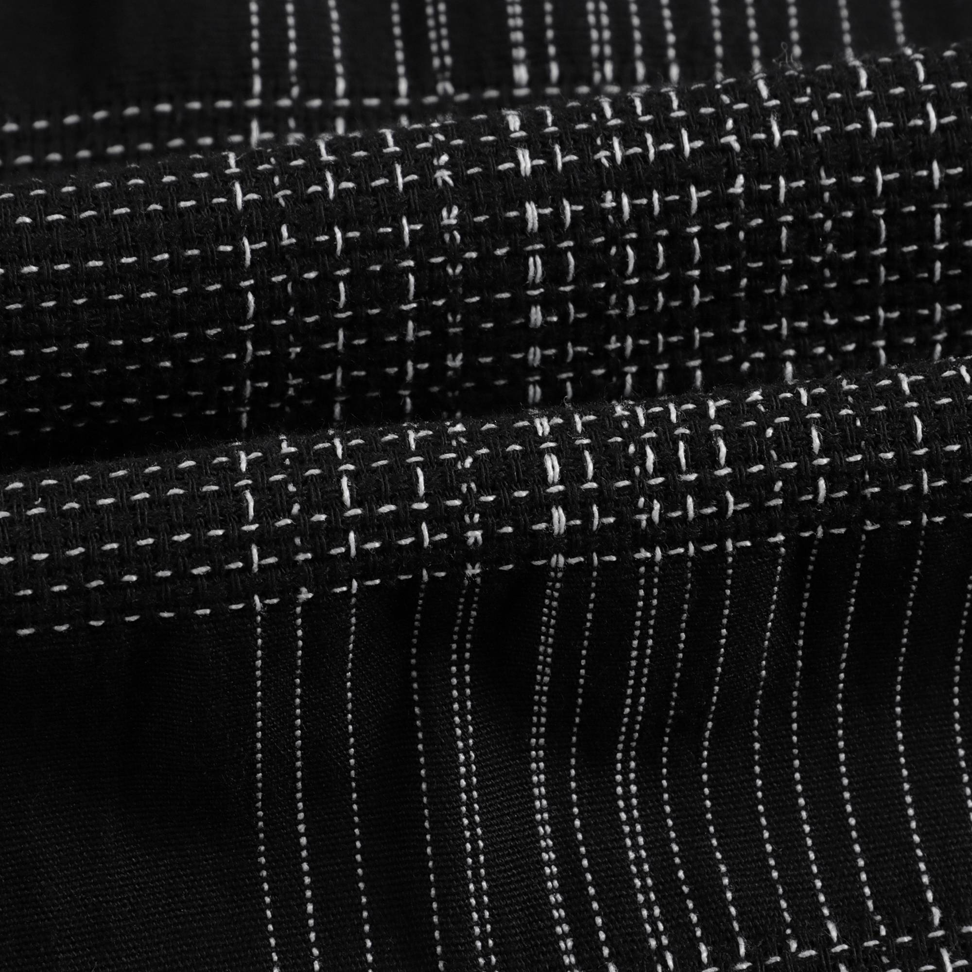 Girls Black Check Cotton Dress