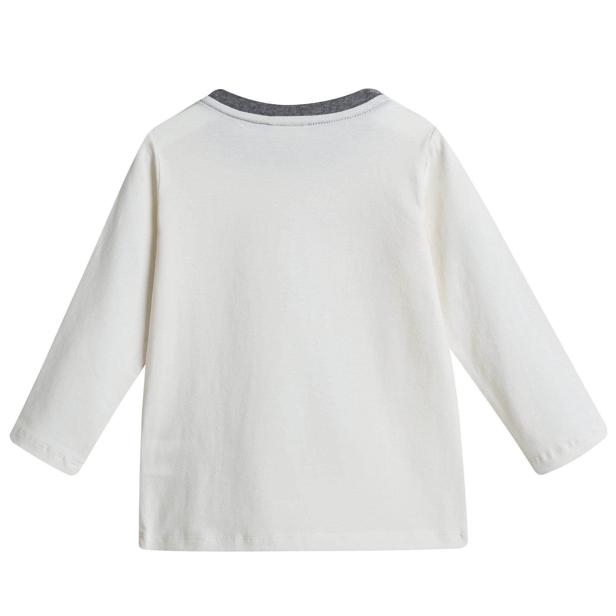 Baby Boys Milk White Monster Printed T-Shirt - CÉMAROSE | Children's Fashion Store - 2
