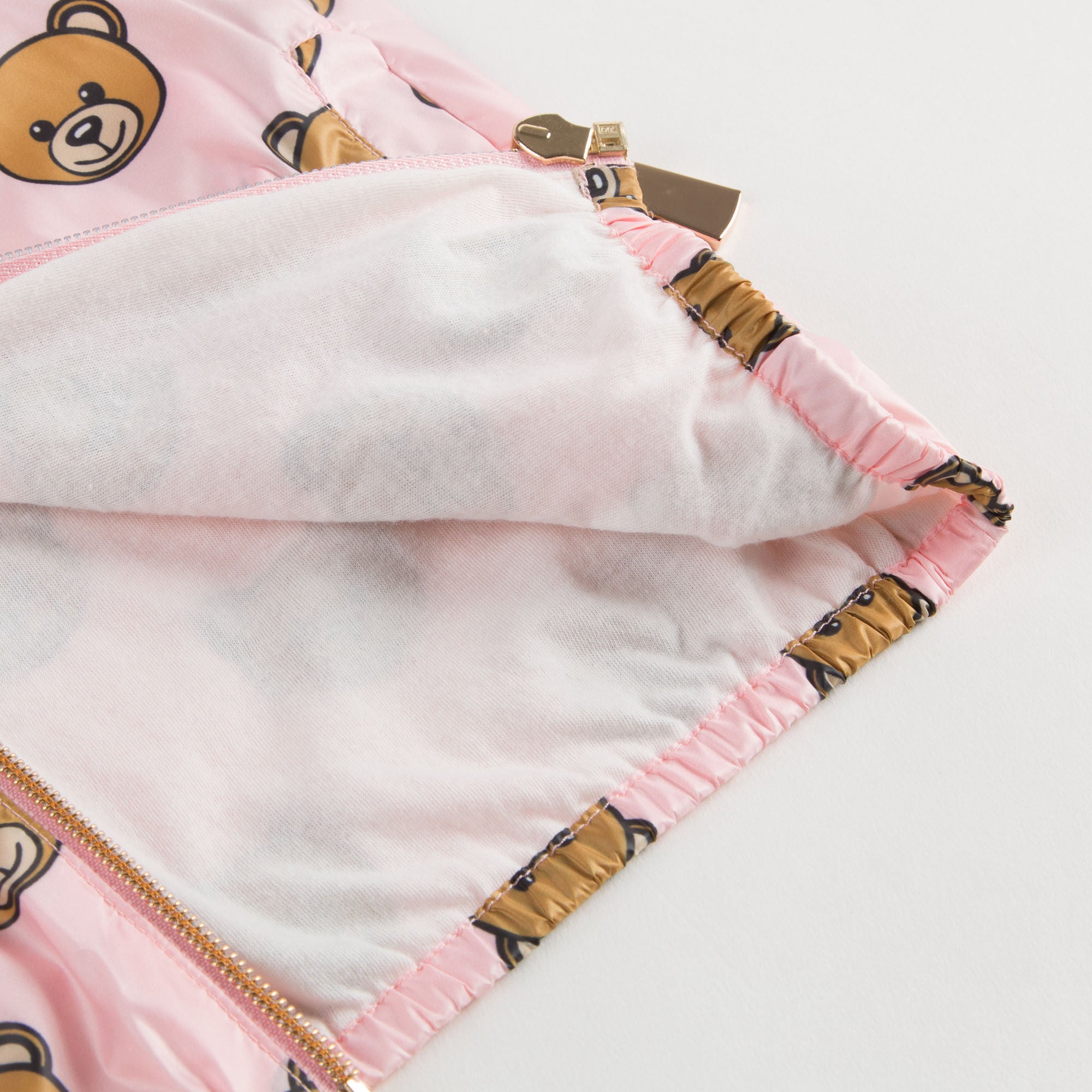 Baby Girls Pink Teddy Bear Jacket