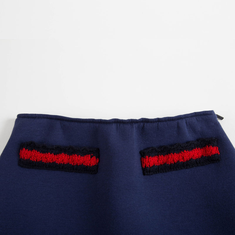 Girls Indigo Cotton Skirt