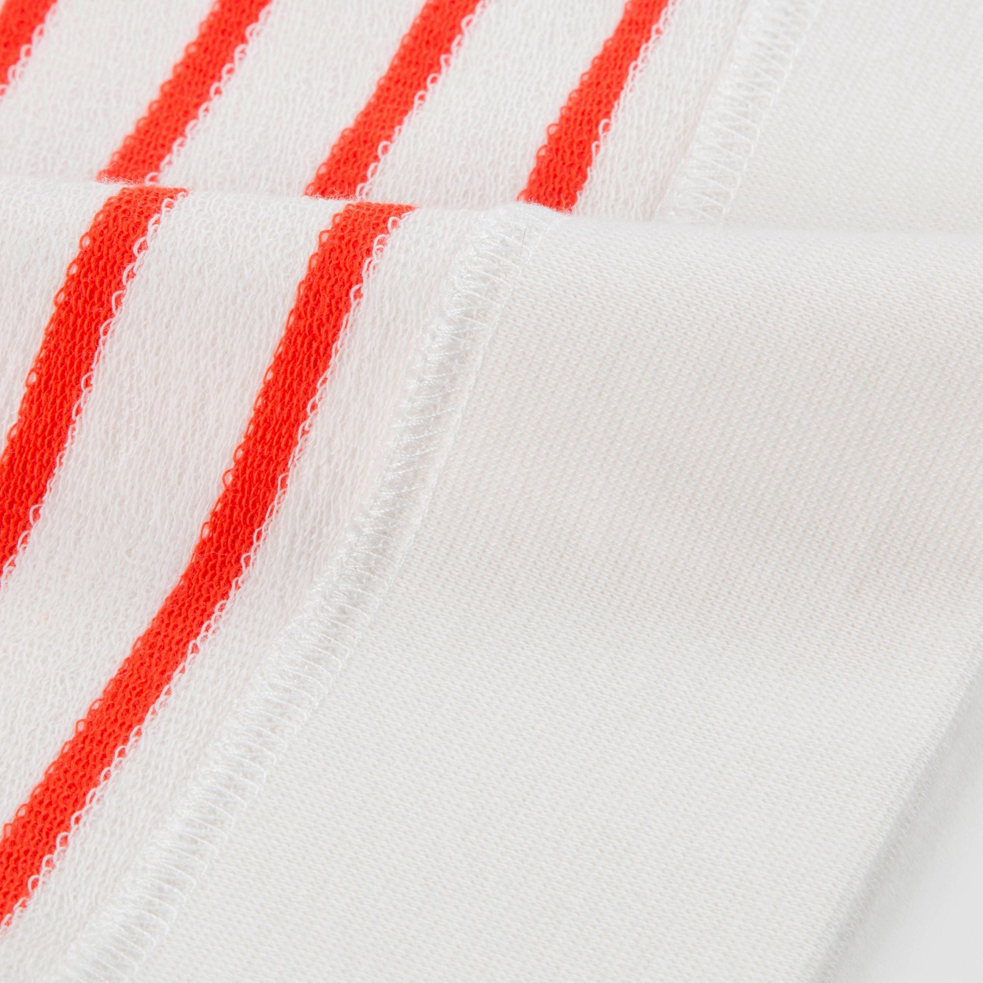 Girls Off White & Carmine Small Stripes Sweatshirt