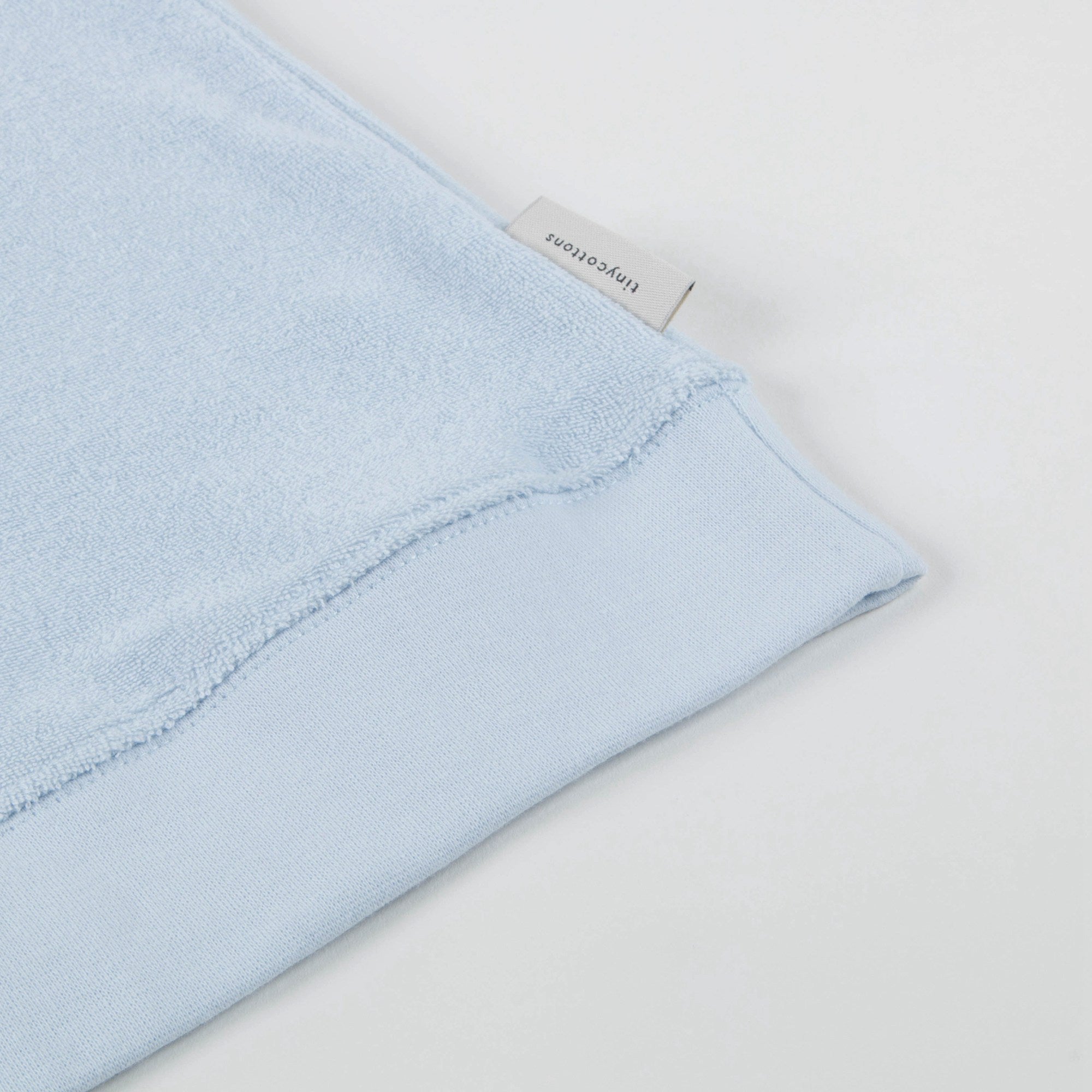 Girls Light Blue & Carmine Pima Cotton Sweatshirt