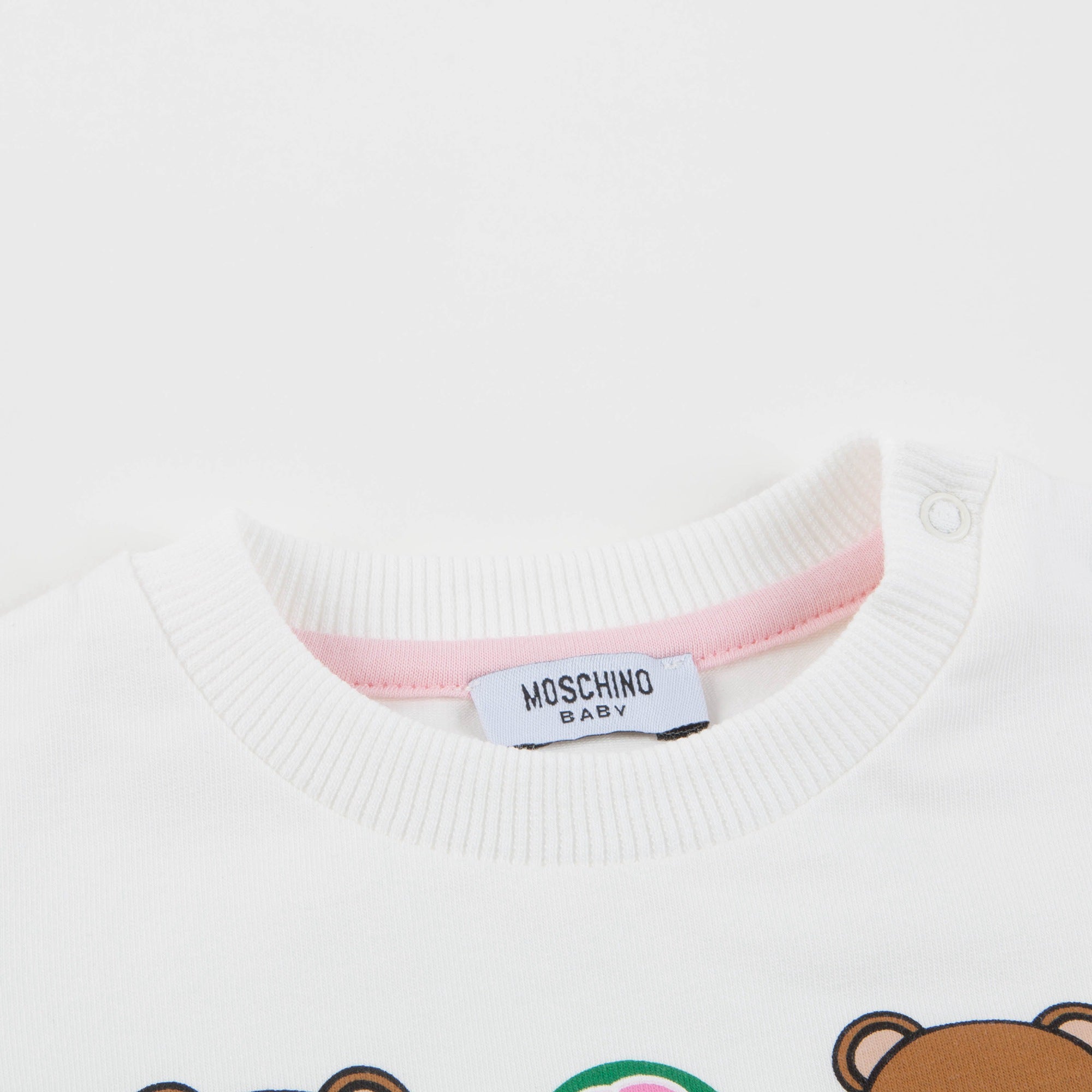 Baby Girls White & Sweet Rose Cotton Set