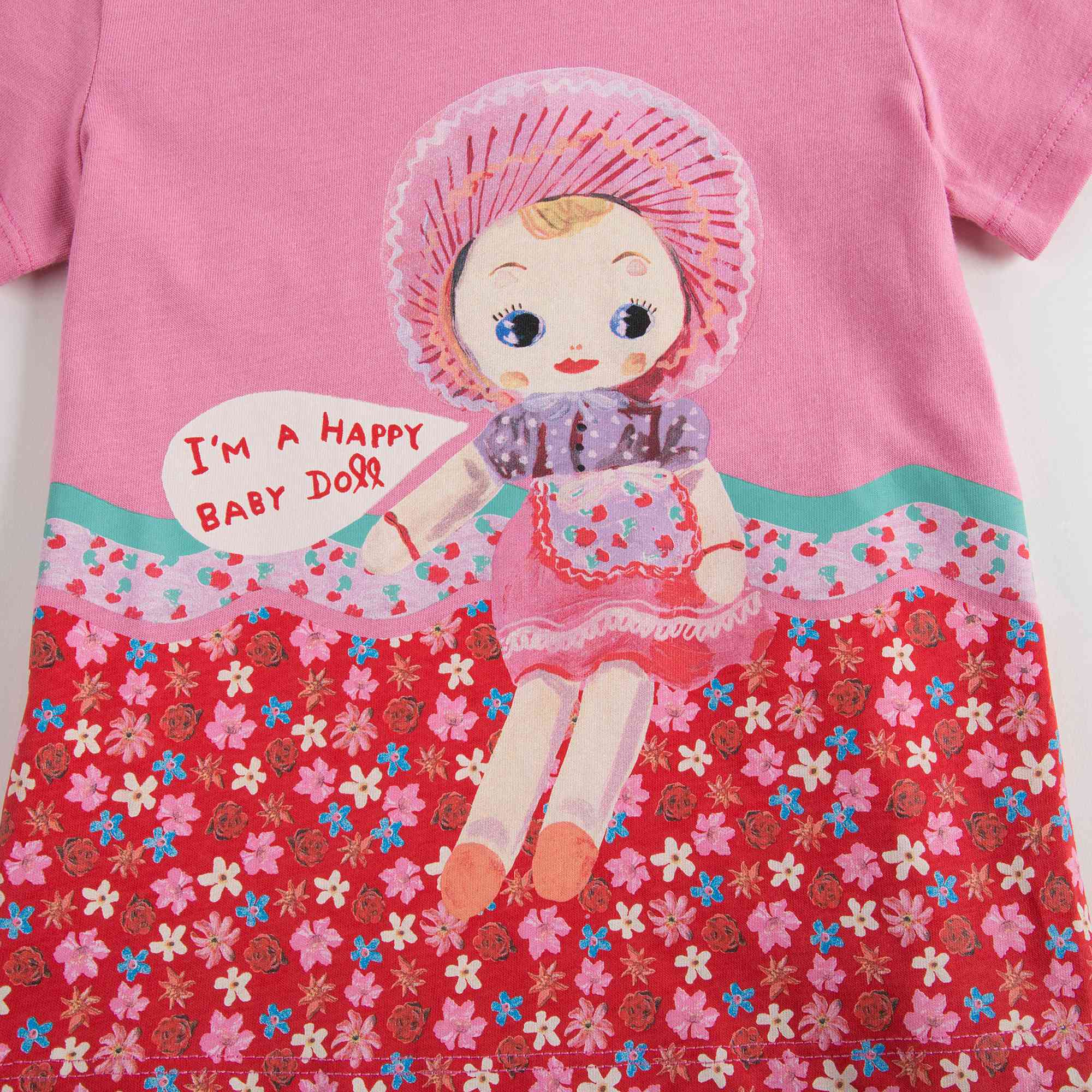 Baby Girls Pink Lady Cotton T-shirt