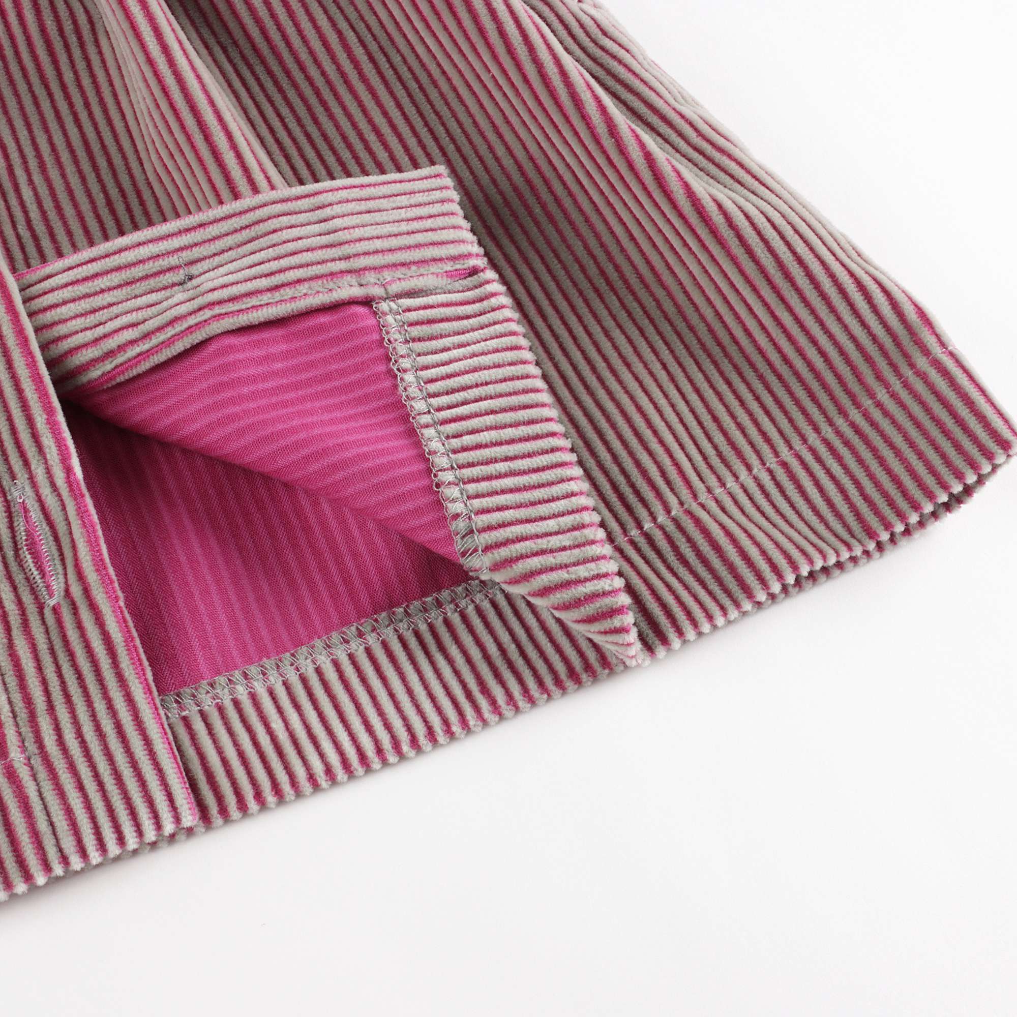 Girls Pink Velvet Skirt