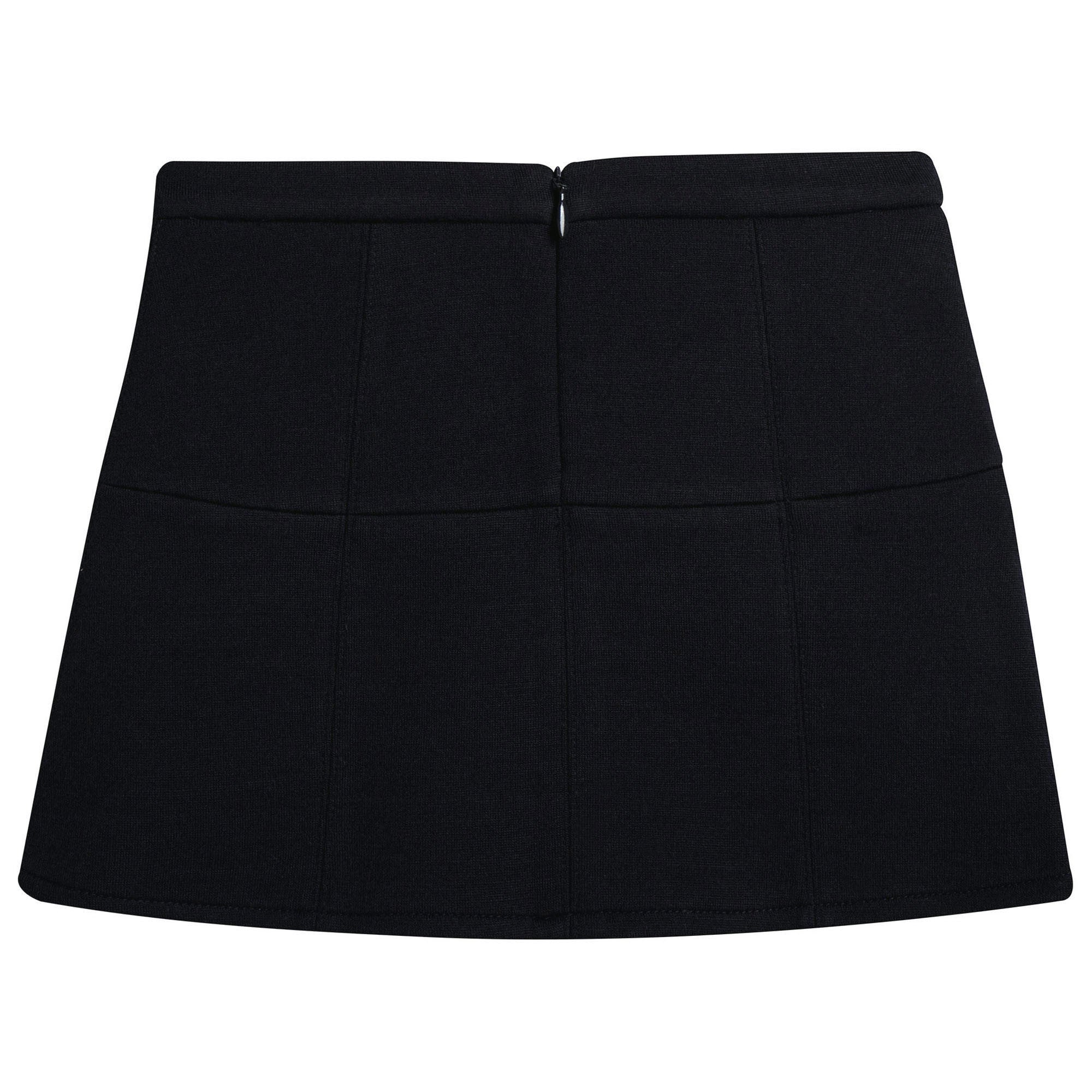 Girls Navy Blue Wool Skirt - CÉMAROSE | Children's Fashion Store - 3