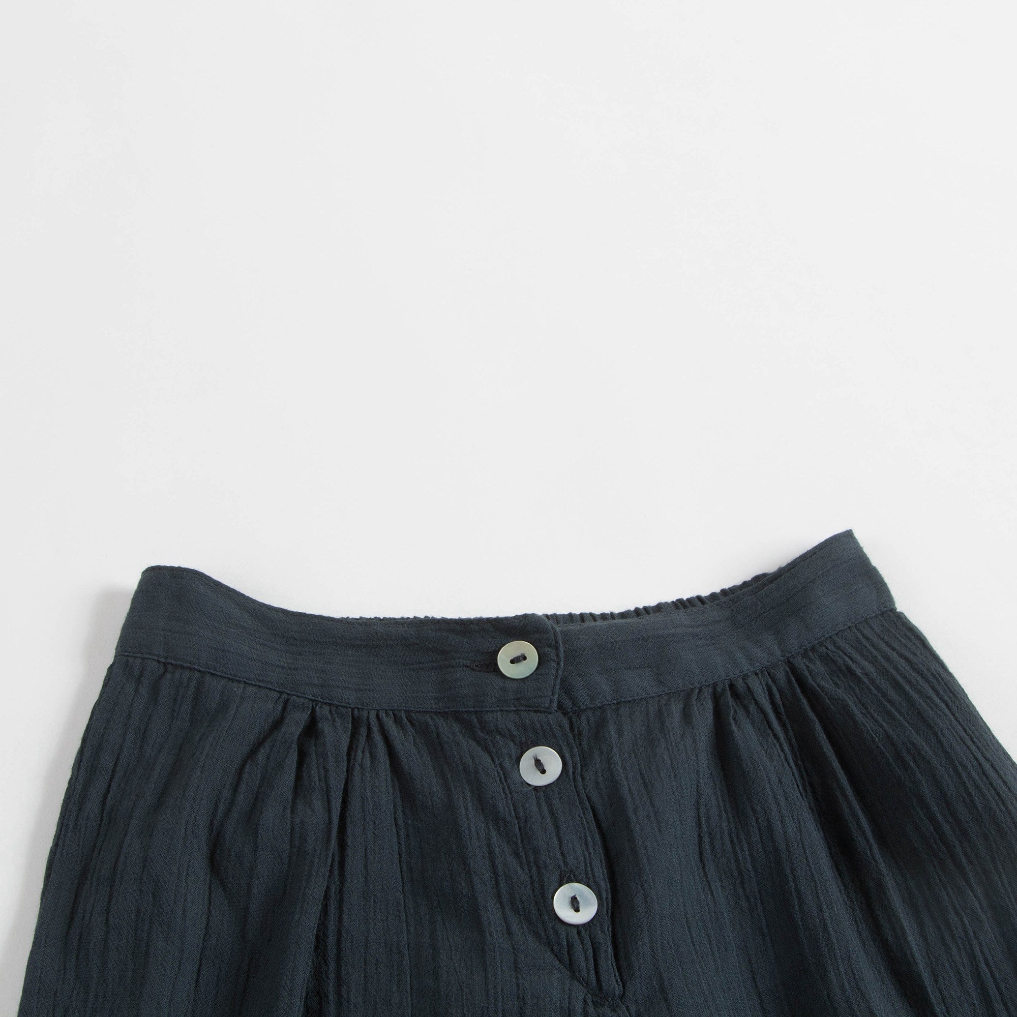 Girls Black Charbon Cotton Trousers