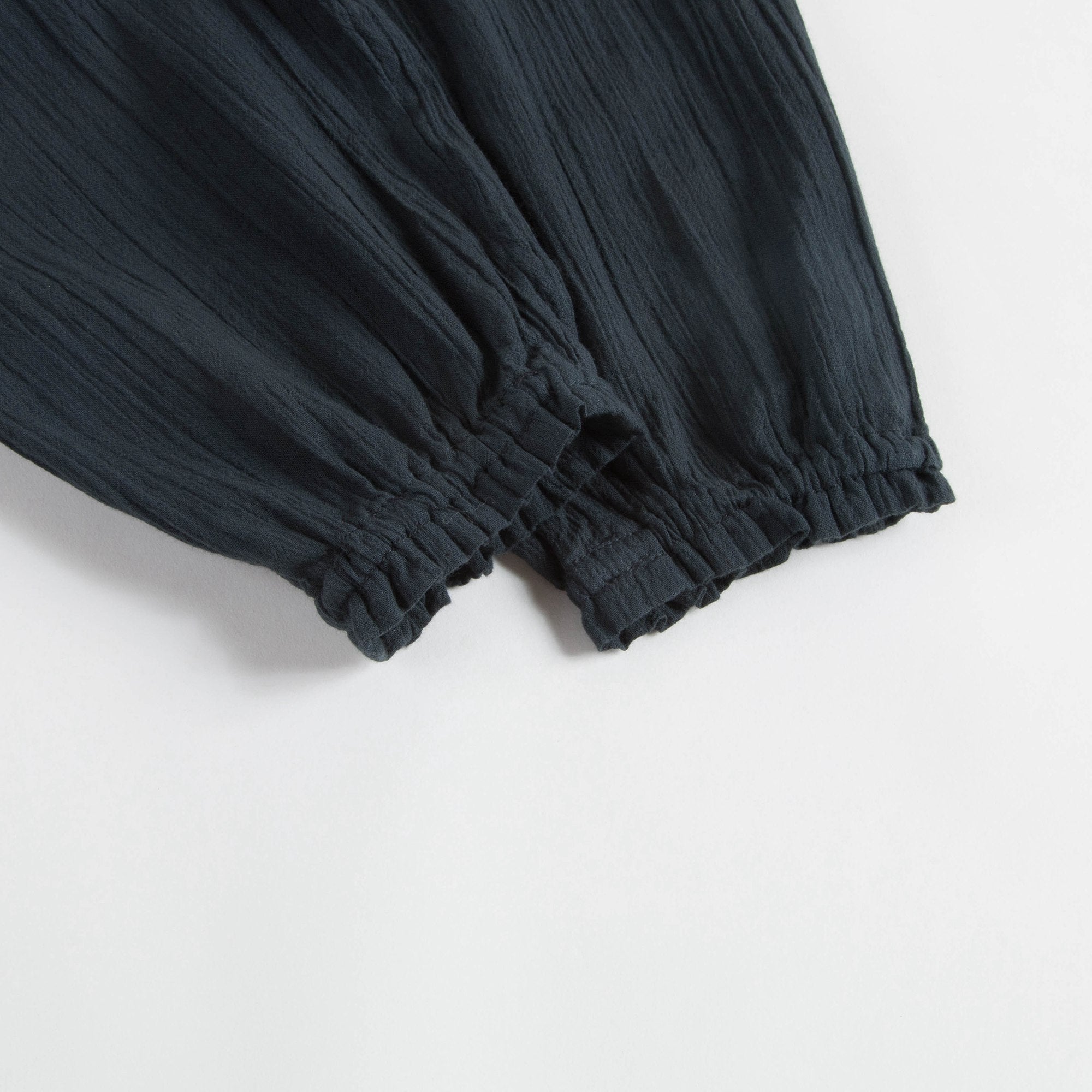 Girls Black Charbon Cotton Trousers