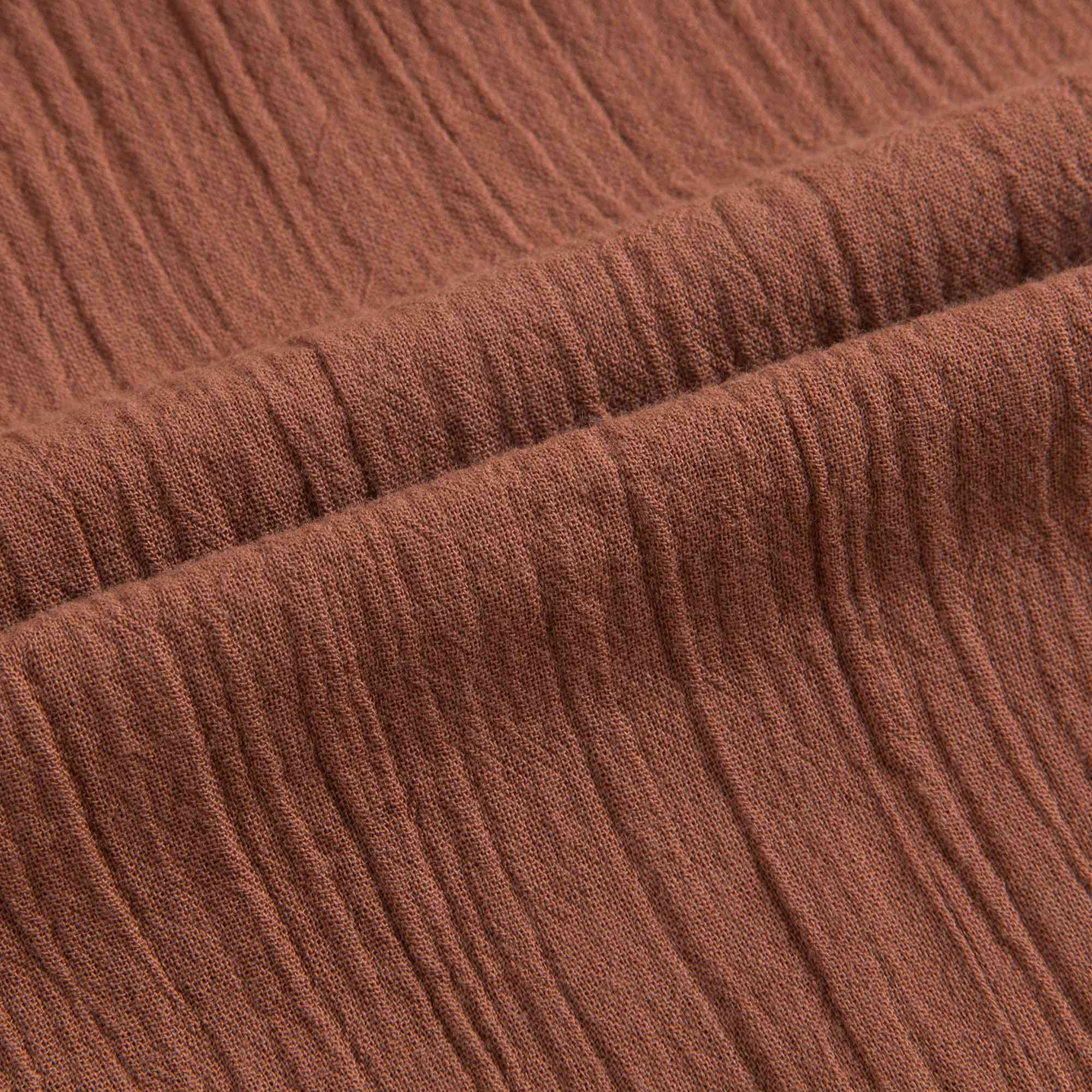 Girls Chocolate Brown Cotton Trousers