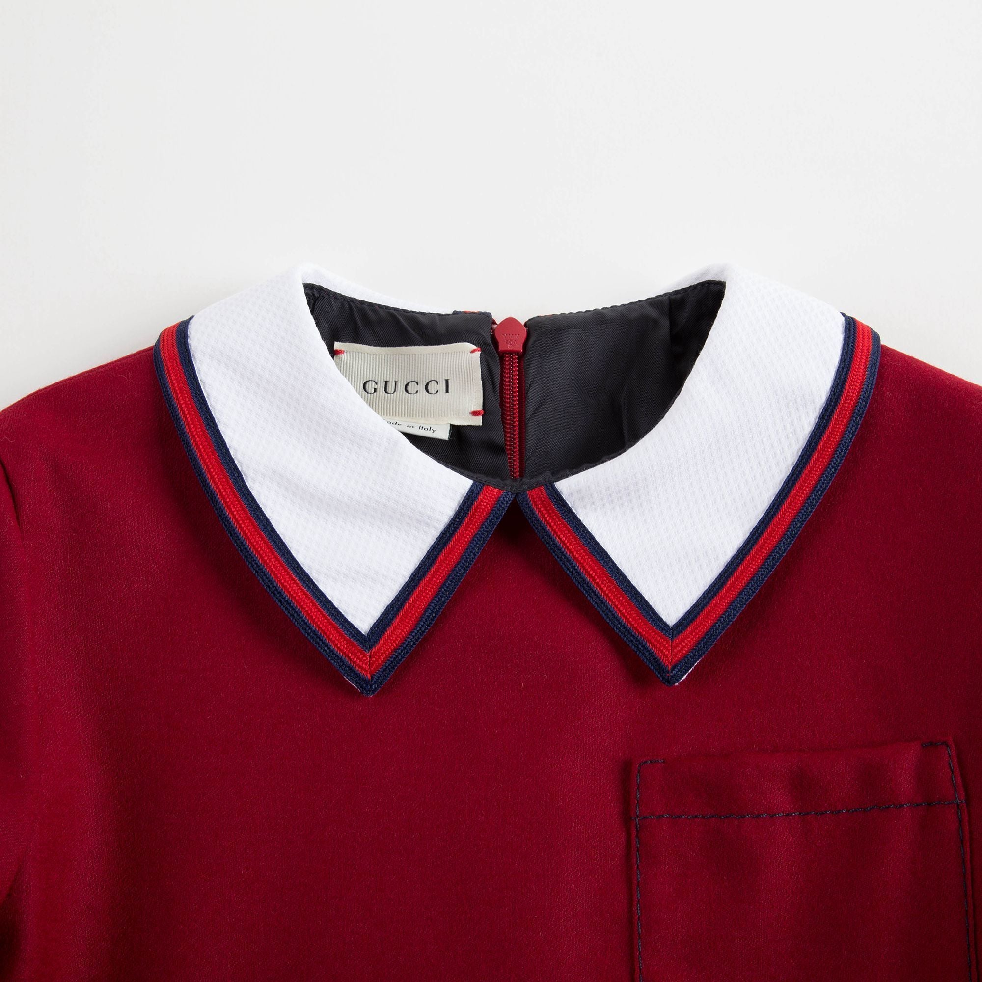 Girls Red Wool Dress