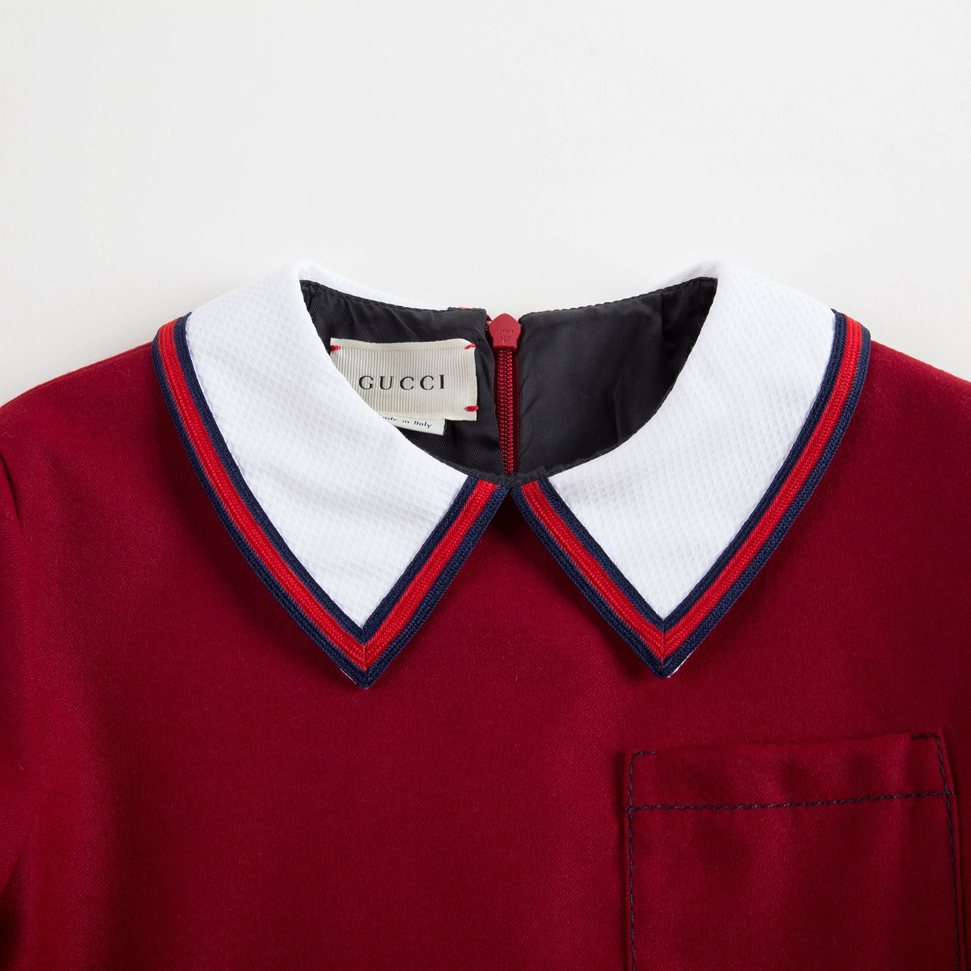 Girls Red Wool Dress