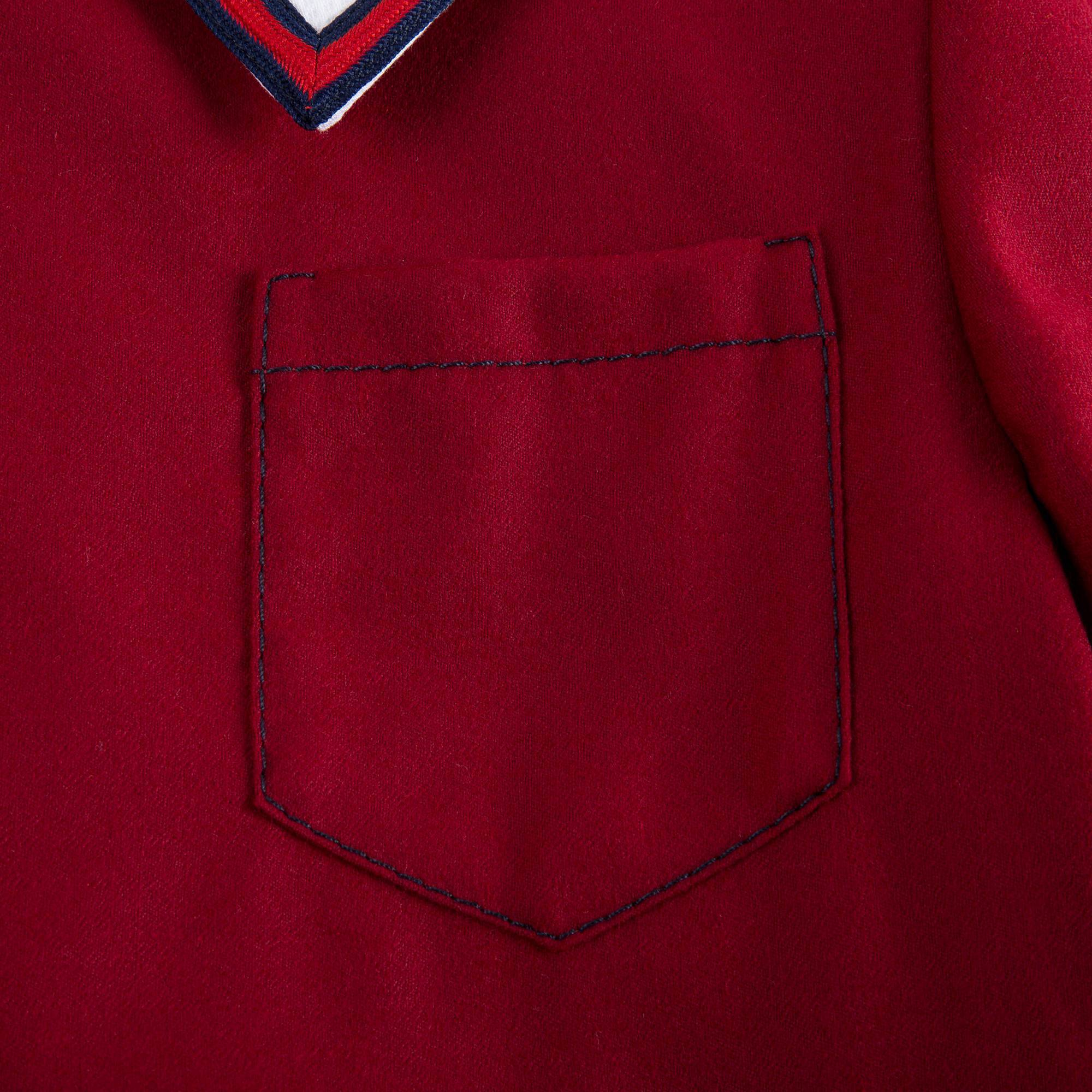 Girls Red Wool Dress
