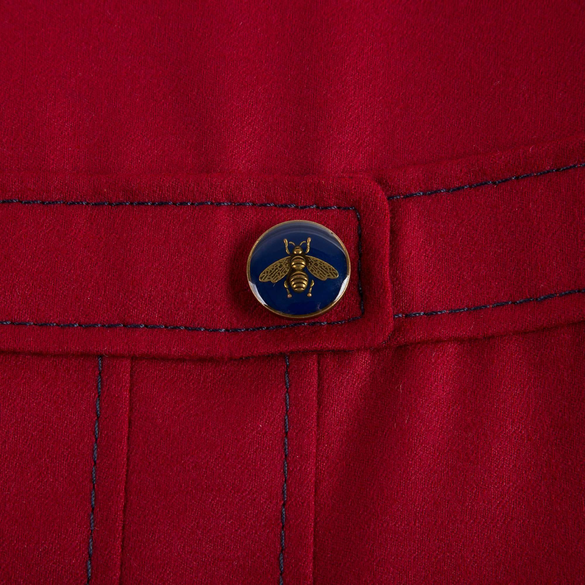 Girls Red Wool Dress