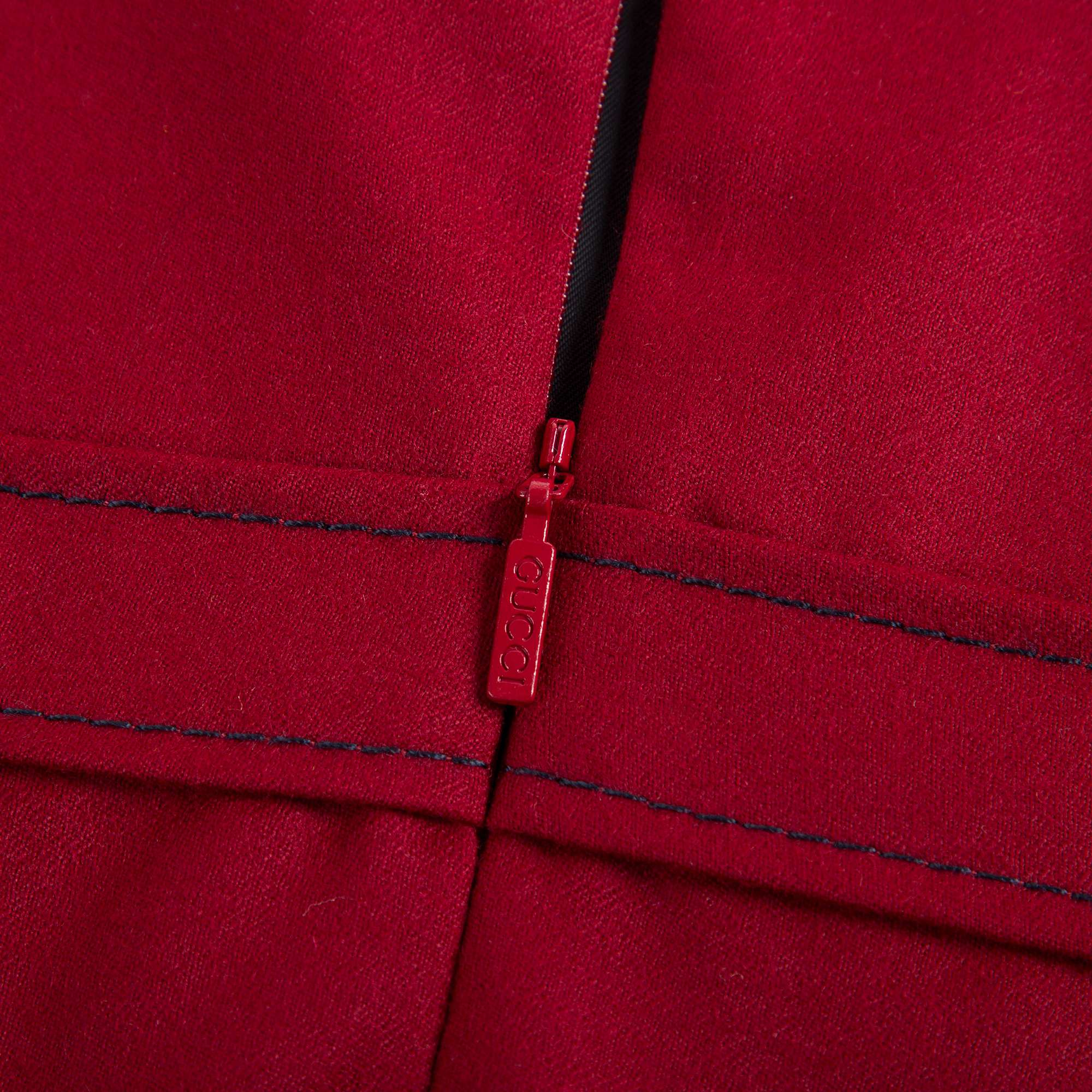 Girls Red Wool Dress