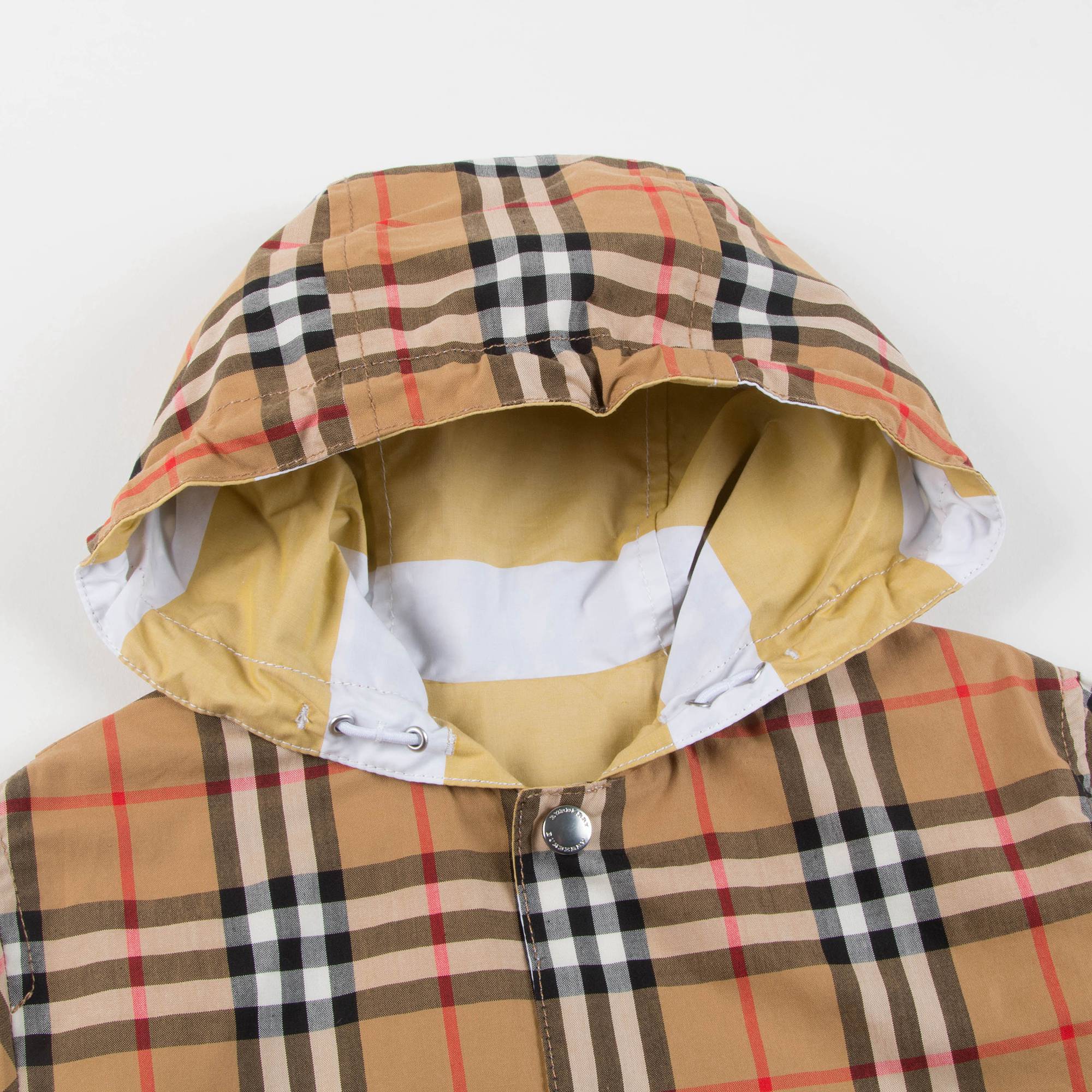 Boys Larch Yellow & White Cotton Jacket