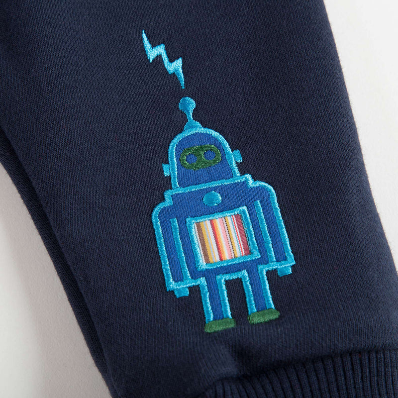 Baby Boys Navy Cotton Trousers