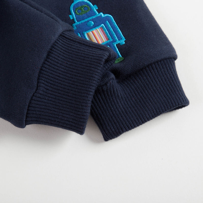 Baby Boys Navy Cotton Trousers