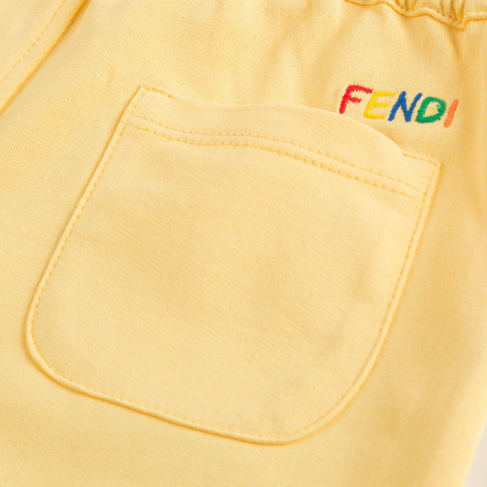 Baby Girls Yellow Neoprene Trousers