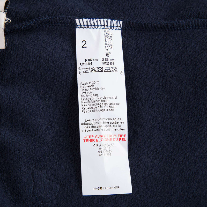 Baby Boys Navy Cotton Trousers