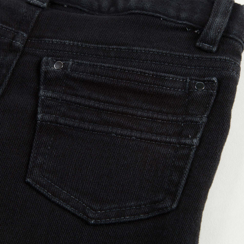 Boys Black Cotton Jeans