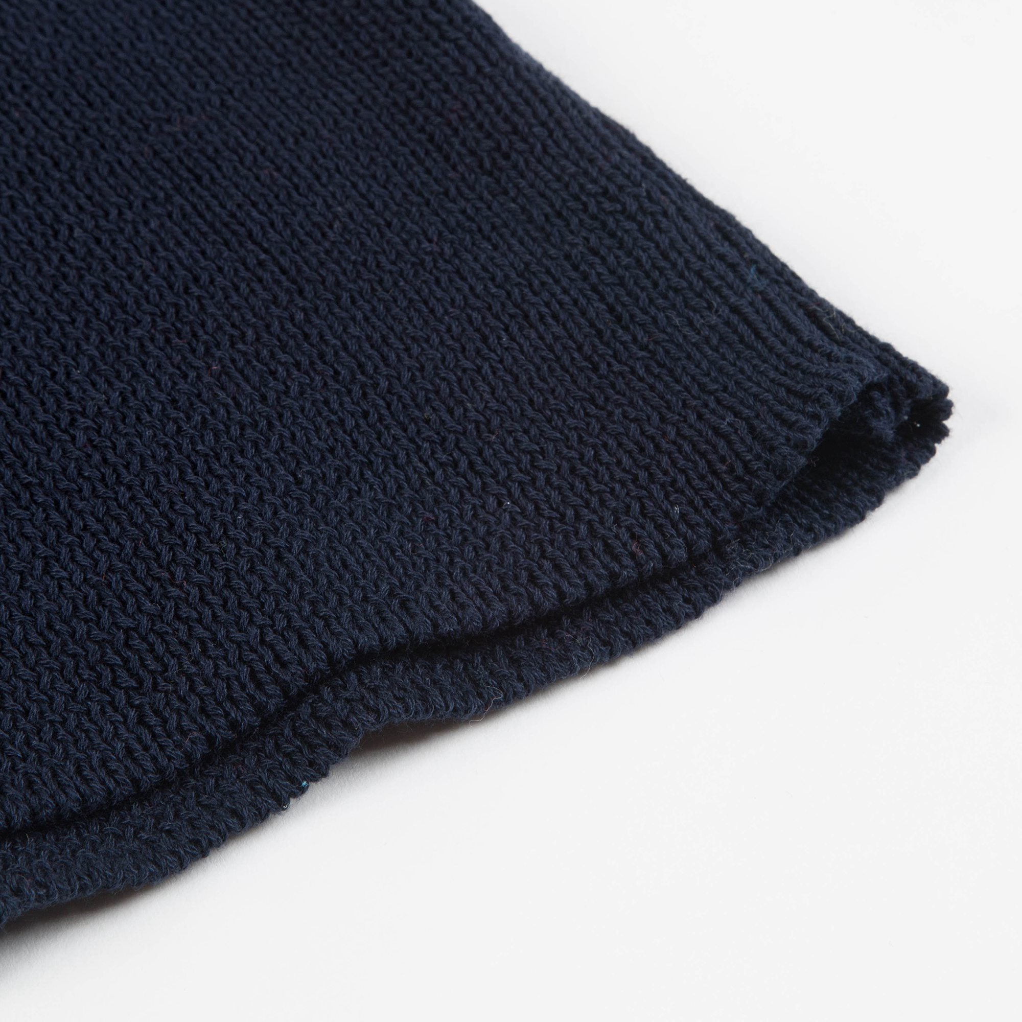 Girls Navy Blue Cotton Knitwear