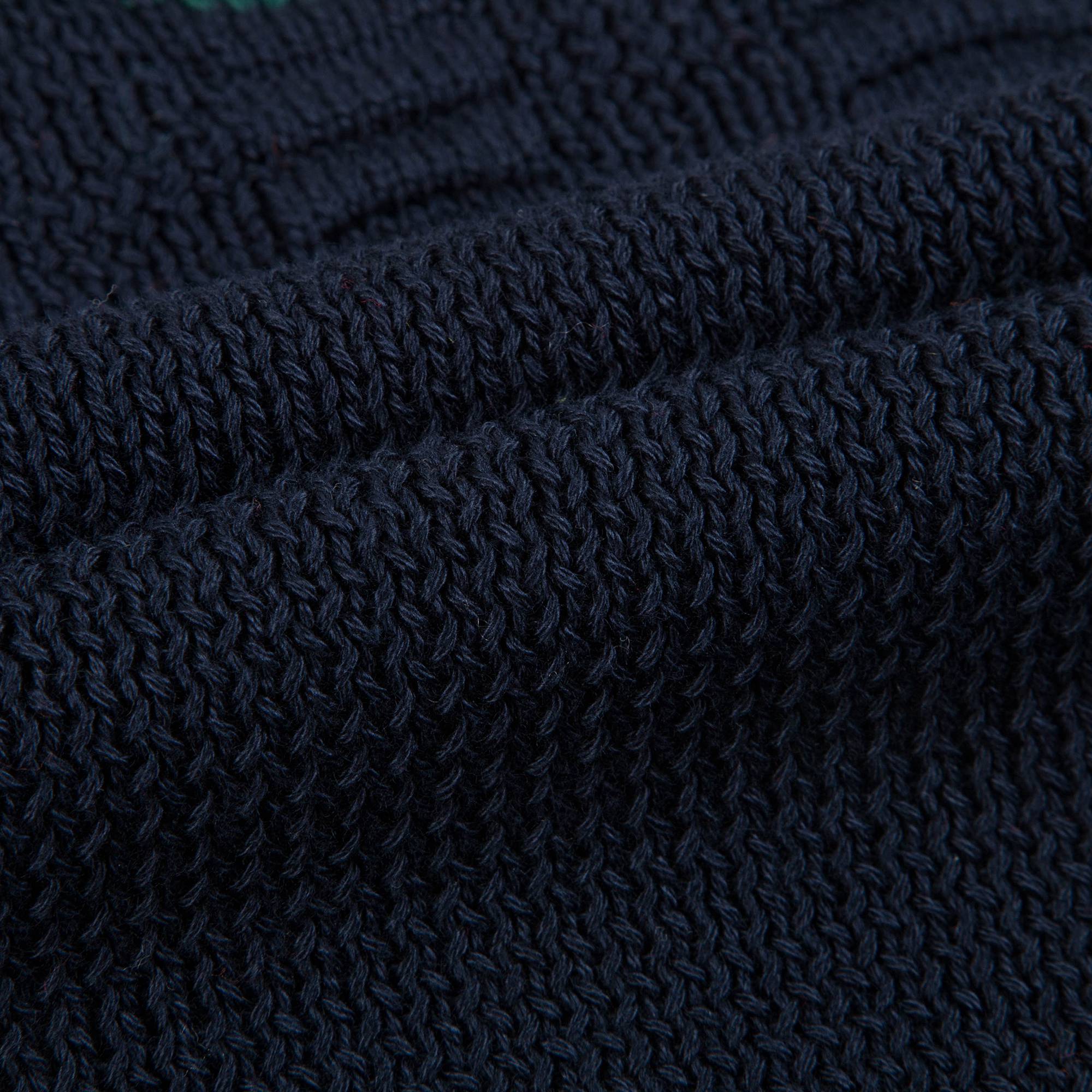 Girls Navy Blue Cotton Knitwear