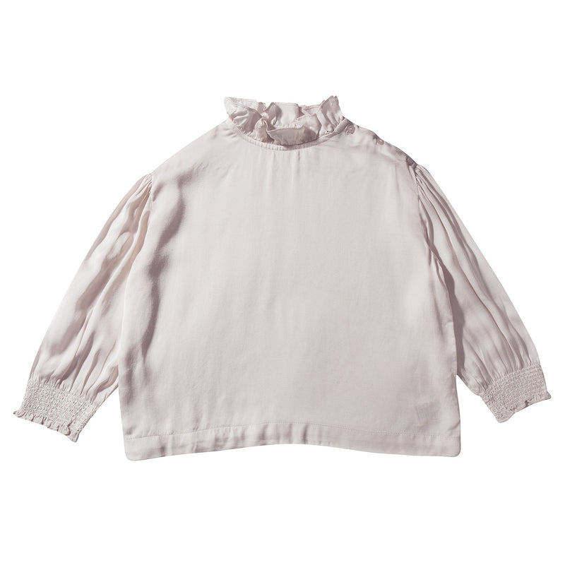 Girls White Cotton Blouse