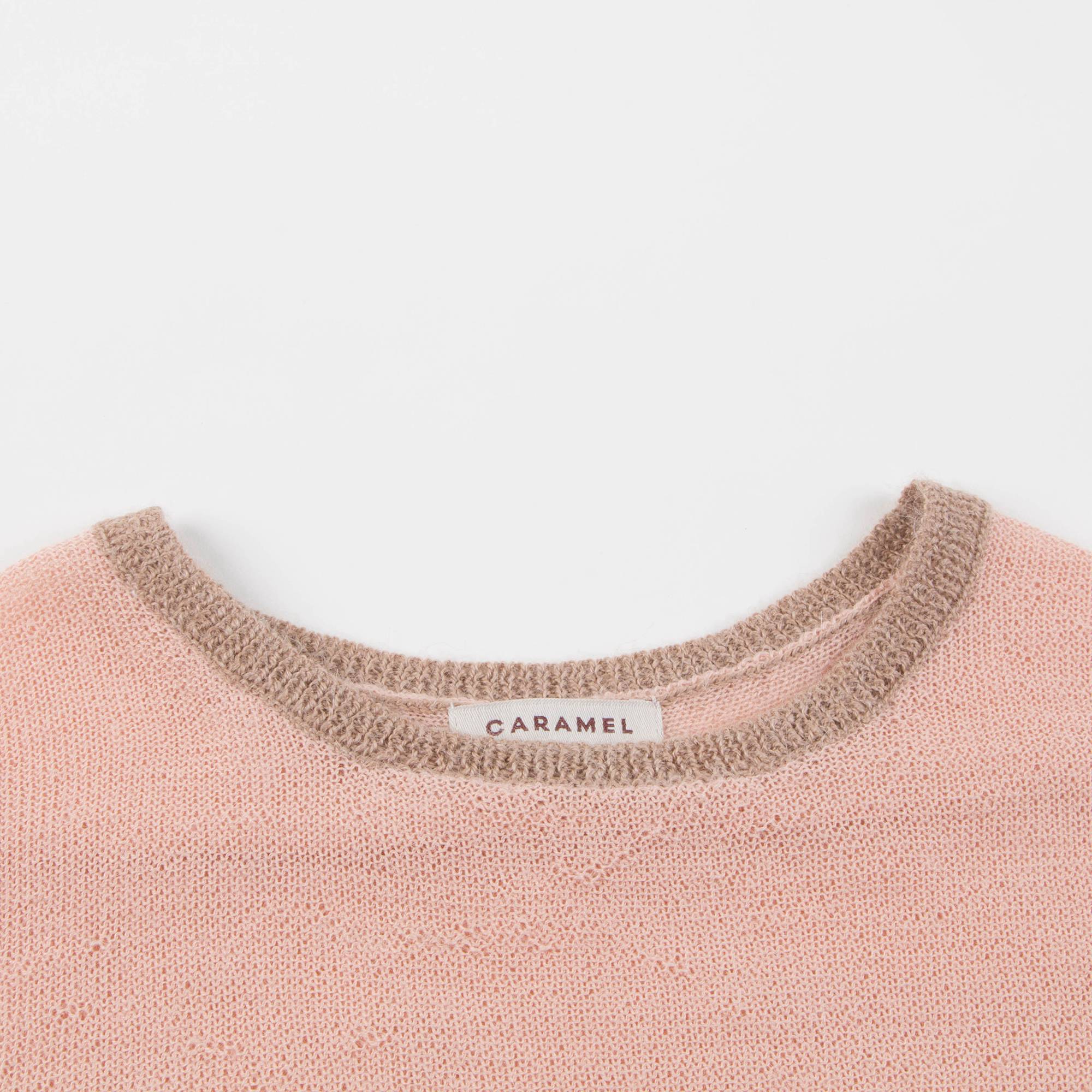 Girls Pink Baby Alpaca Knitwear Jumper