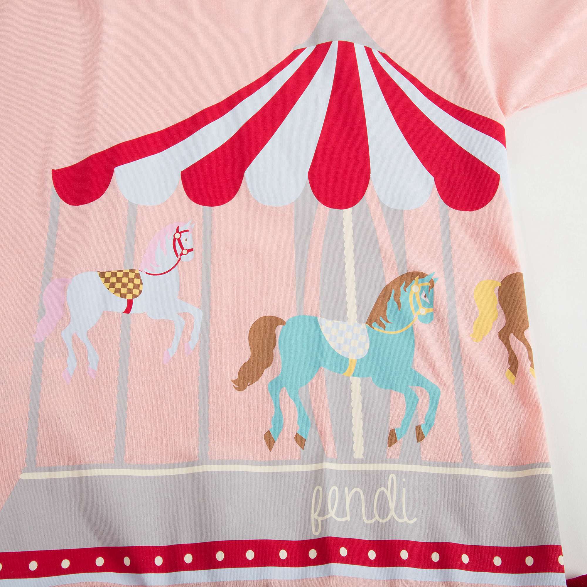 Girls Pink Cotton T-shirt