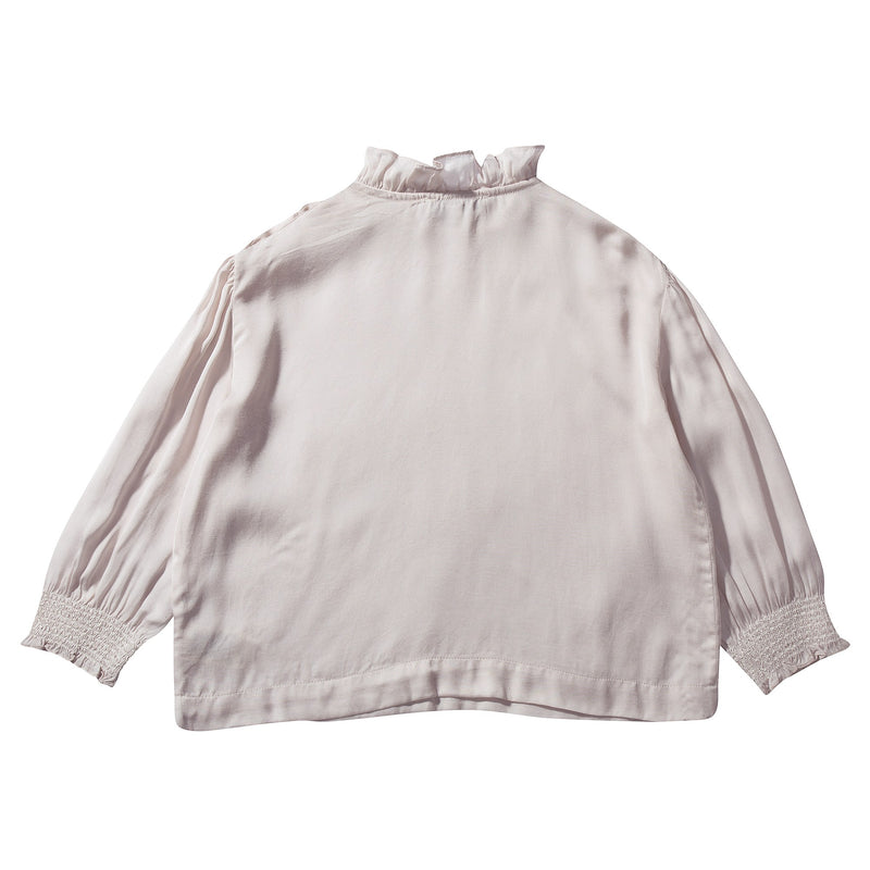 Girls White Cotton Blouse