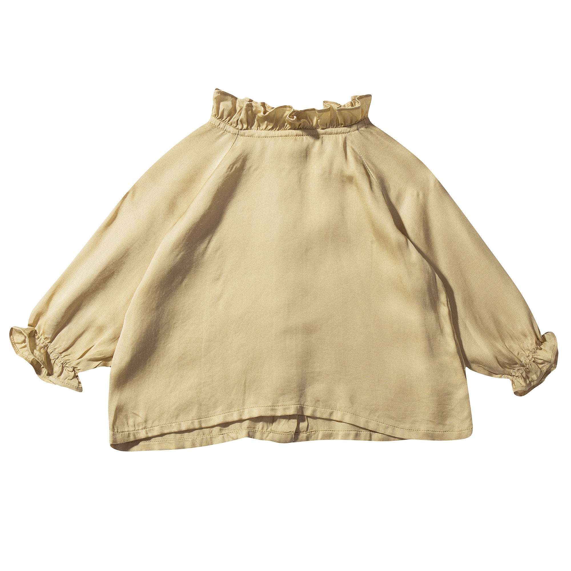 Baby Girls Yellow Cotton Blouse