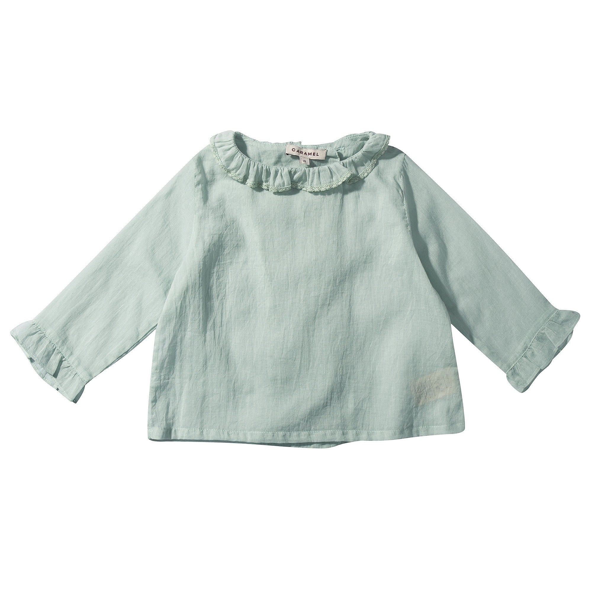 Baby Girls Pale Green Woven Top