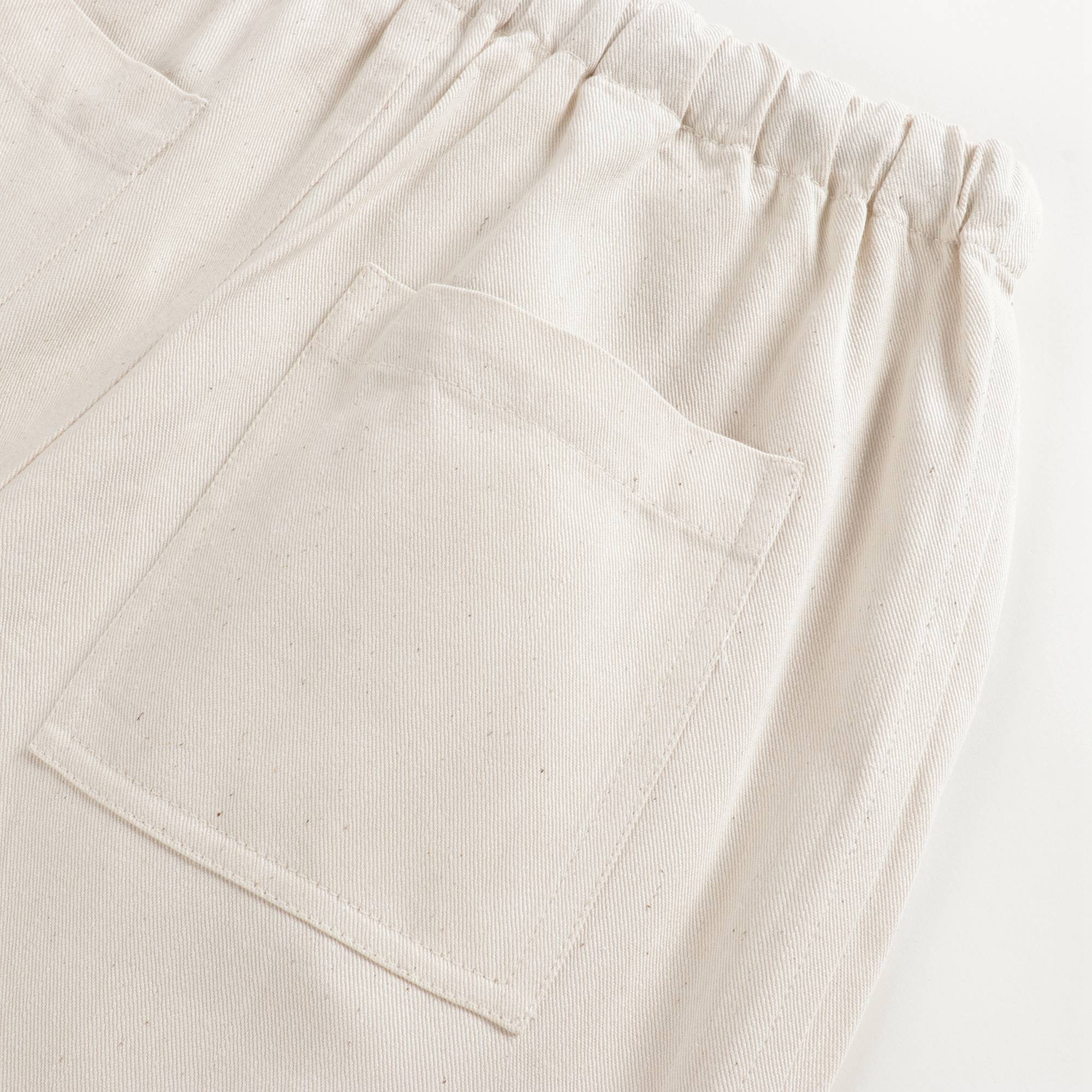 Boys & Girls Chalk Twill Cotton Trousers