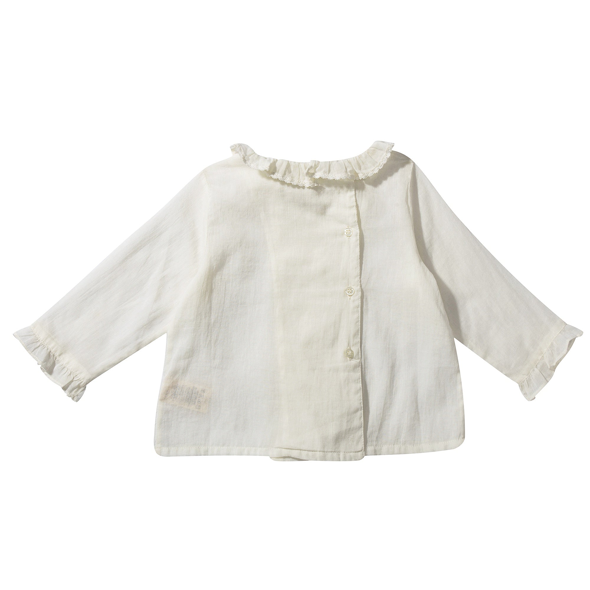 Baby Girls Ivory Woven Top