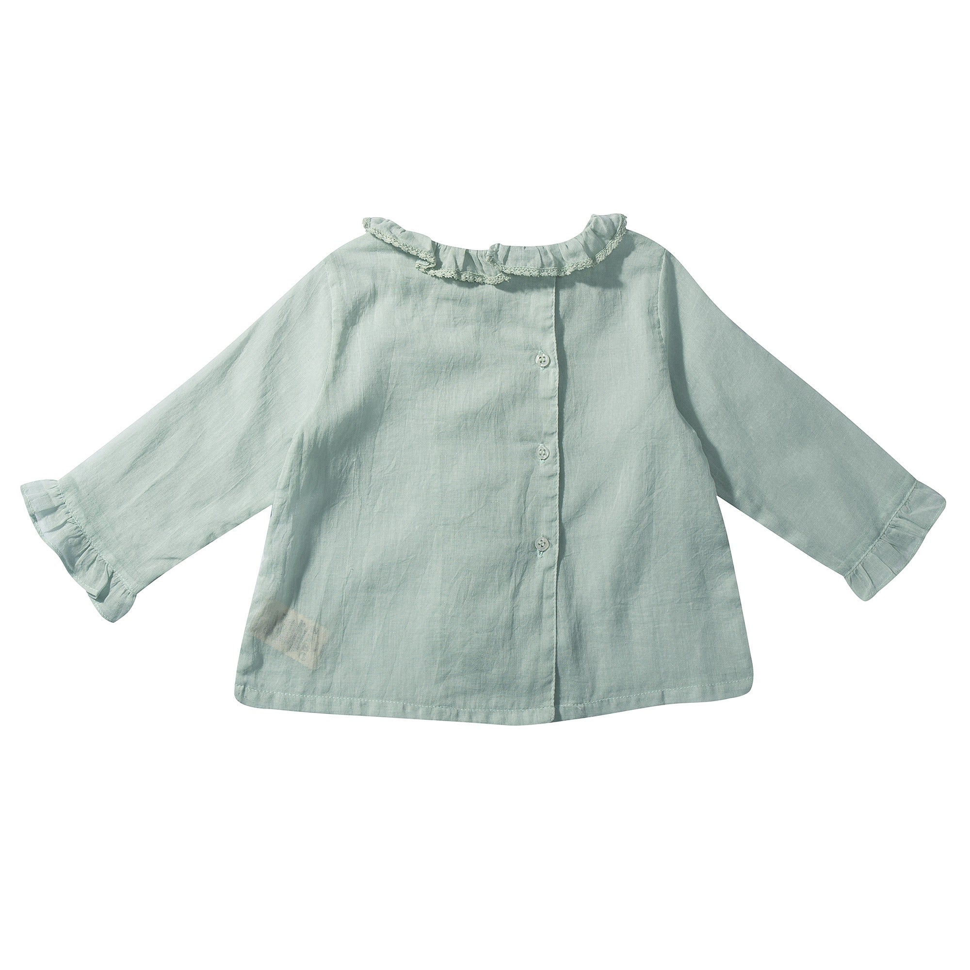 Baby Girls Pale Green Woven Top