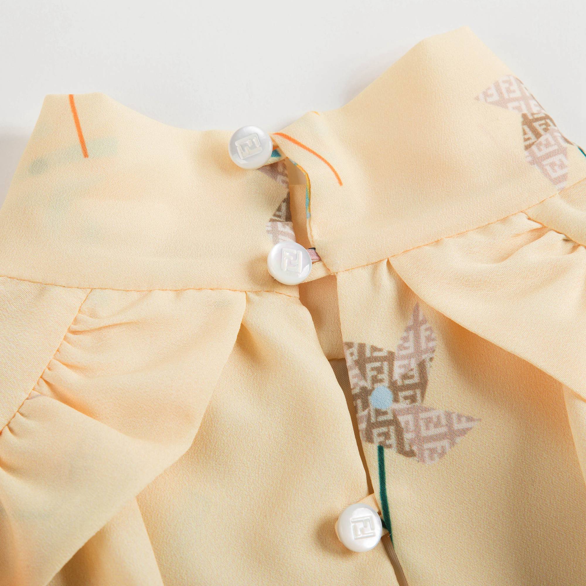 Girls Yellow Printed Dress