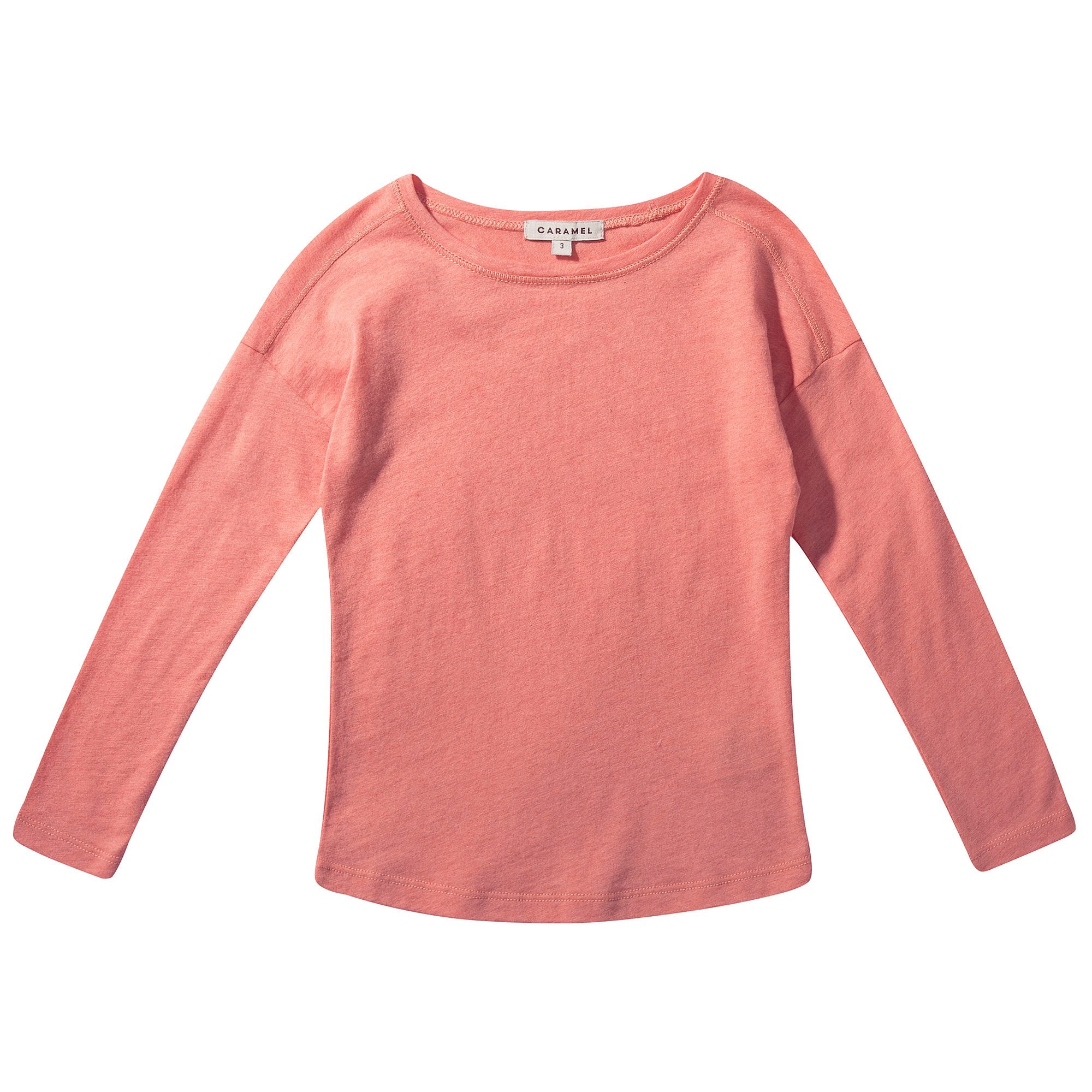 Girls Coral Pink Jersey Top