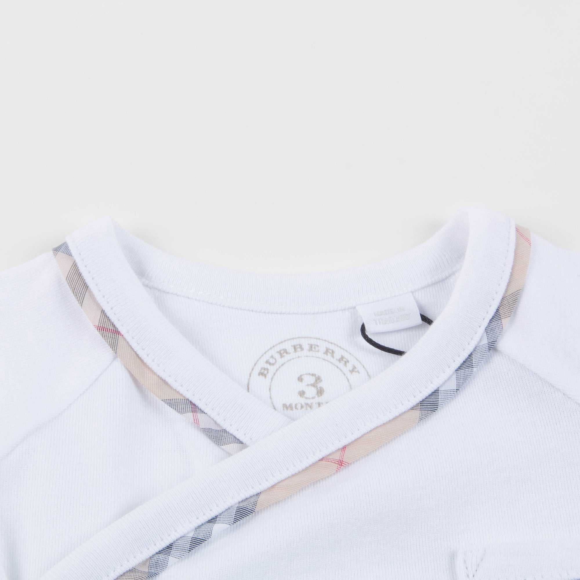 Baby White Cotton Babysuit Set