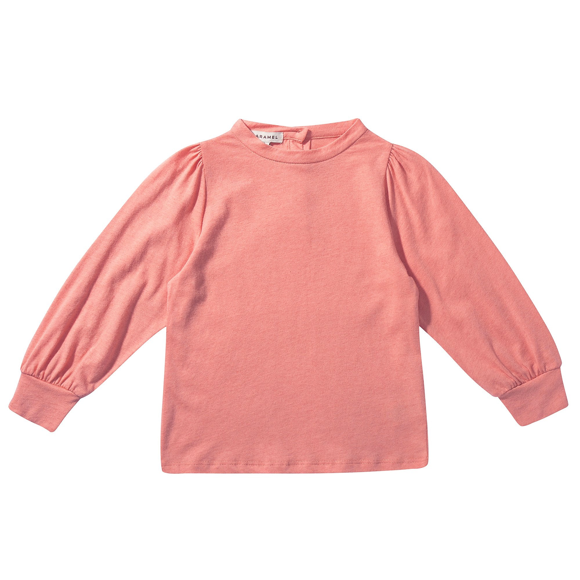 Girls Coral Pink Jersey Top