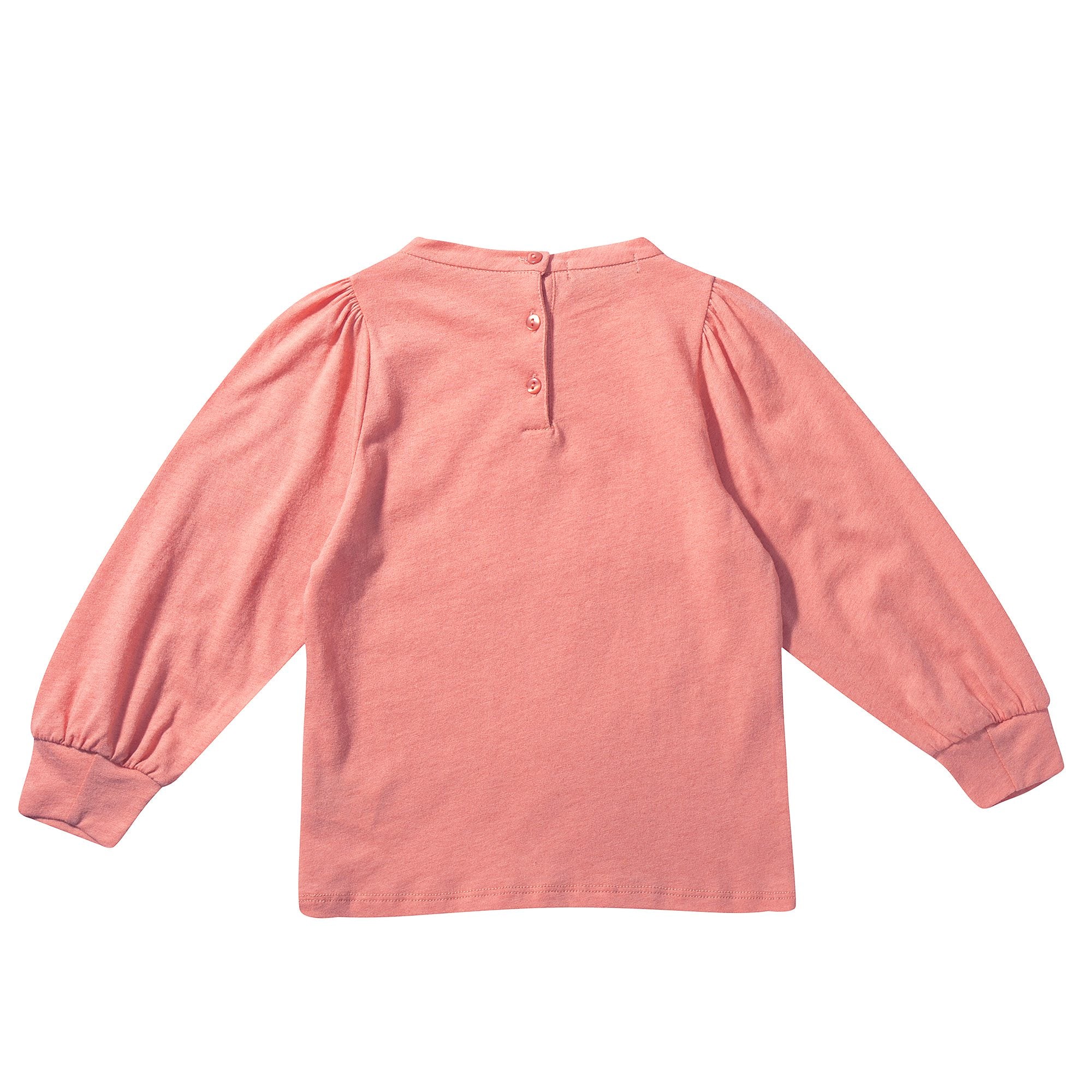 Girls Coral Pink Jersey Top
