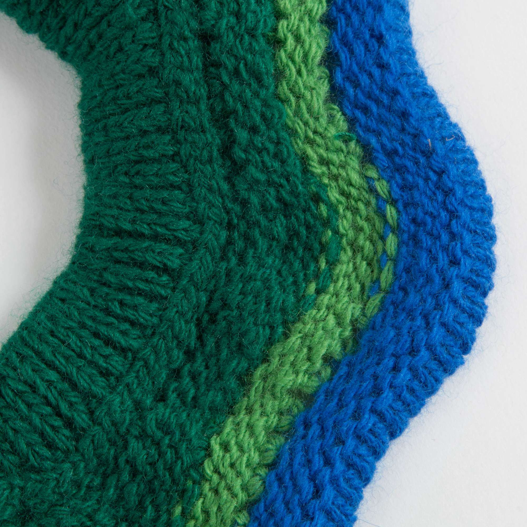 Girls Green & Blue Detachable Collar