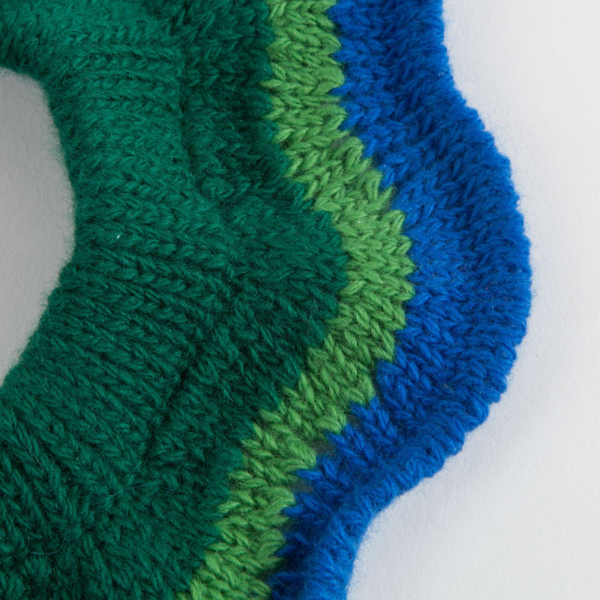 Girls Green & Blue Detachable Collar