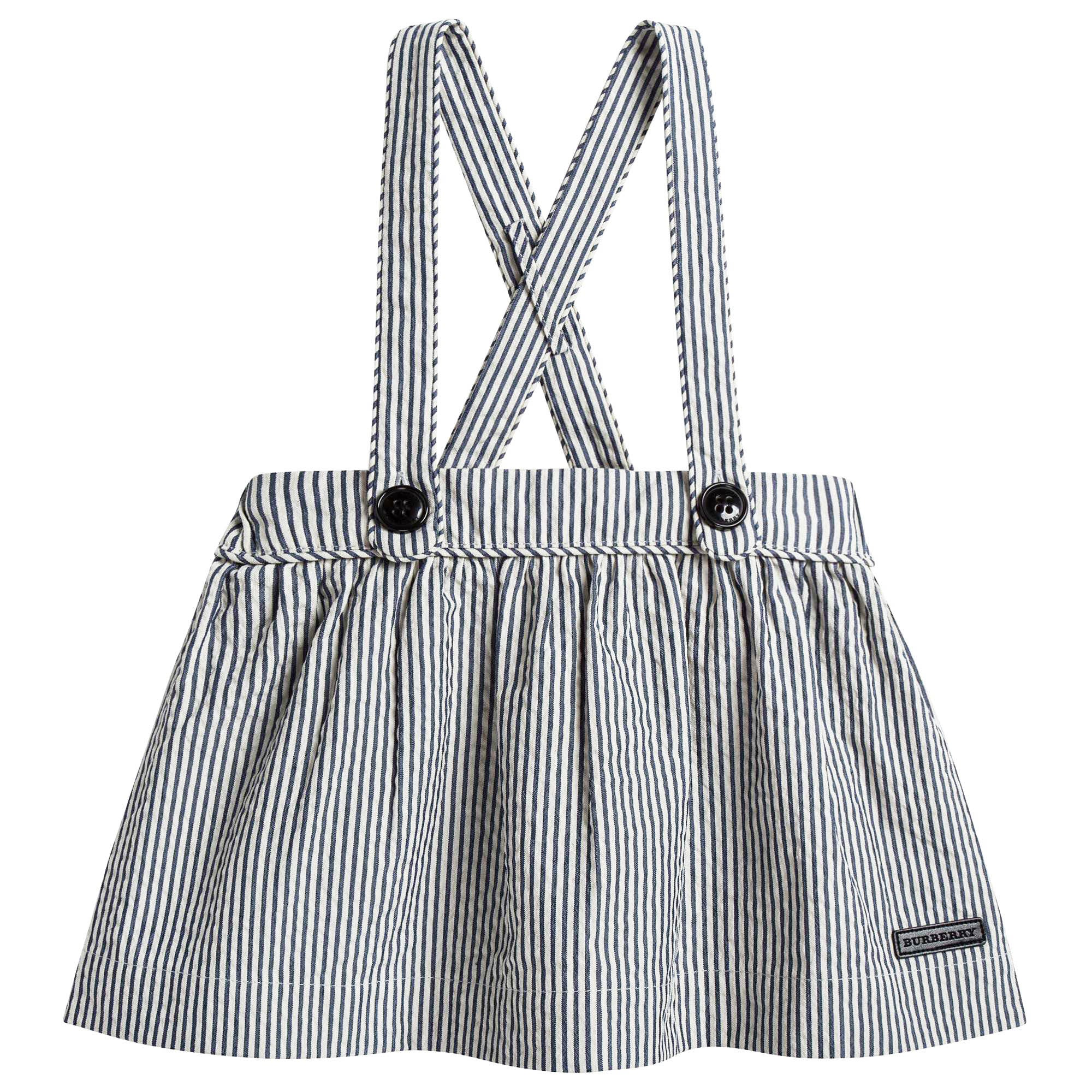 Baby Girls Blue Striped Skirt