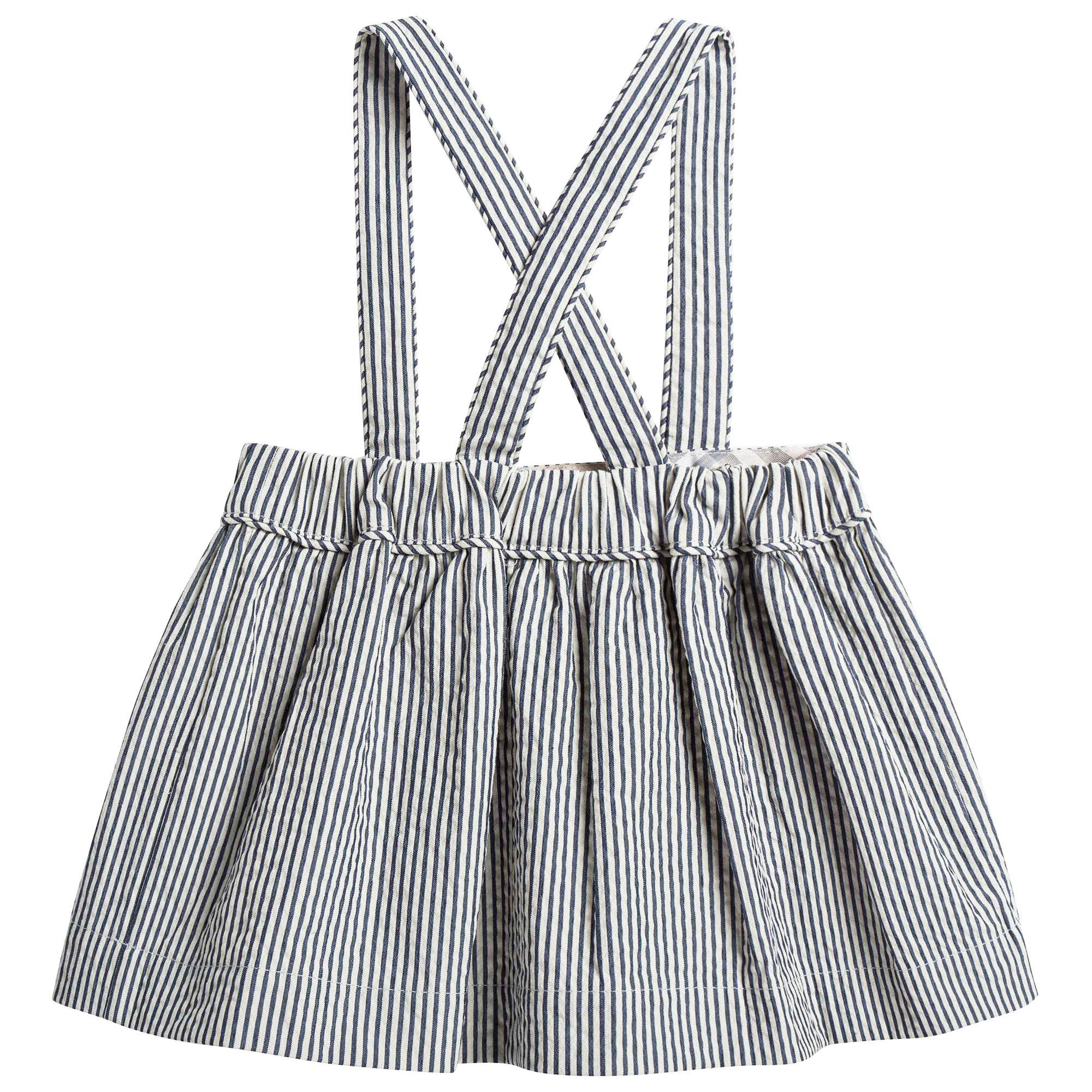 Baby Girls Blue Striped Skirt