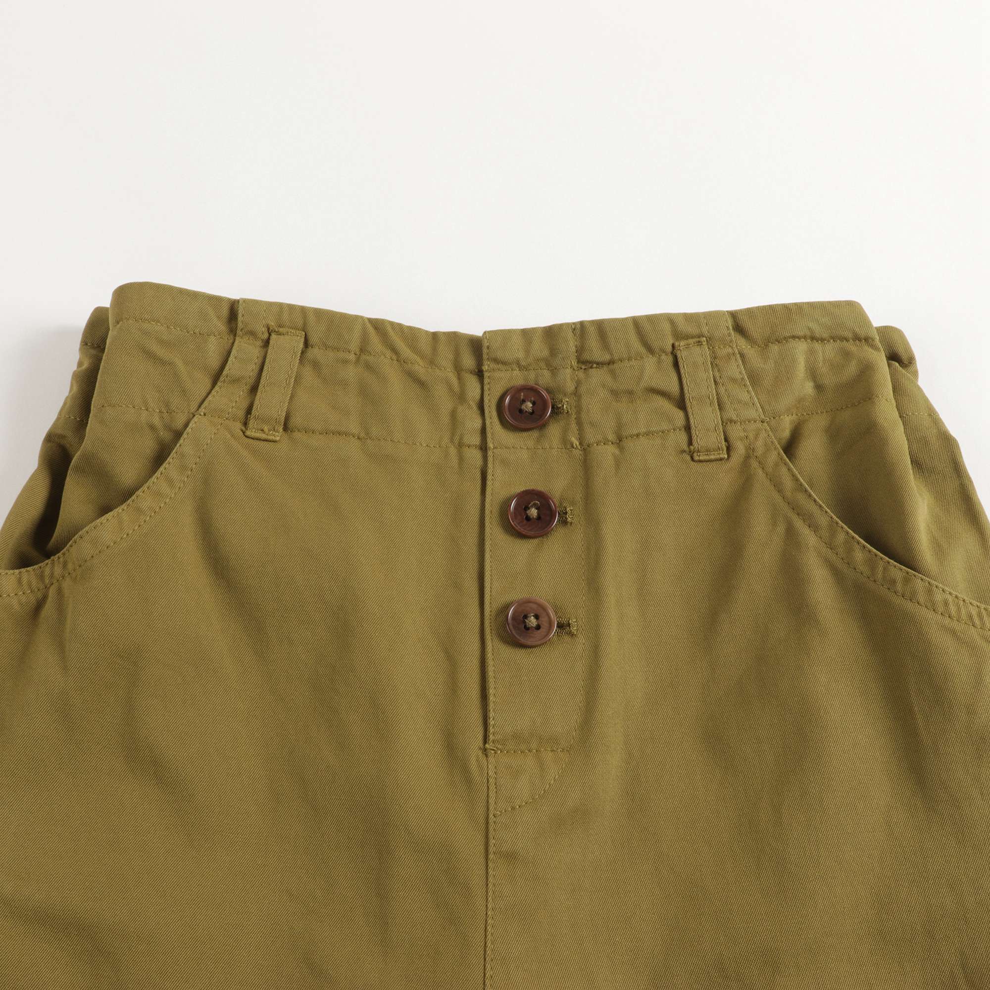Girls Green Cotton Trousers